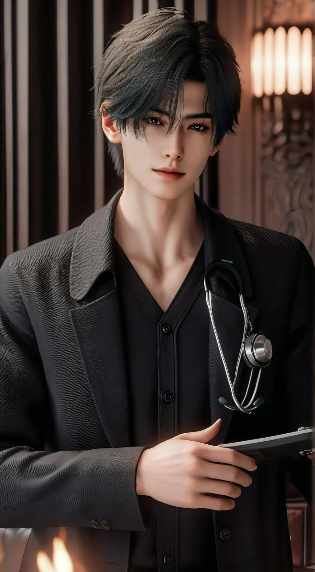 ai character: Damian Huston background