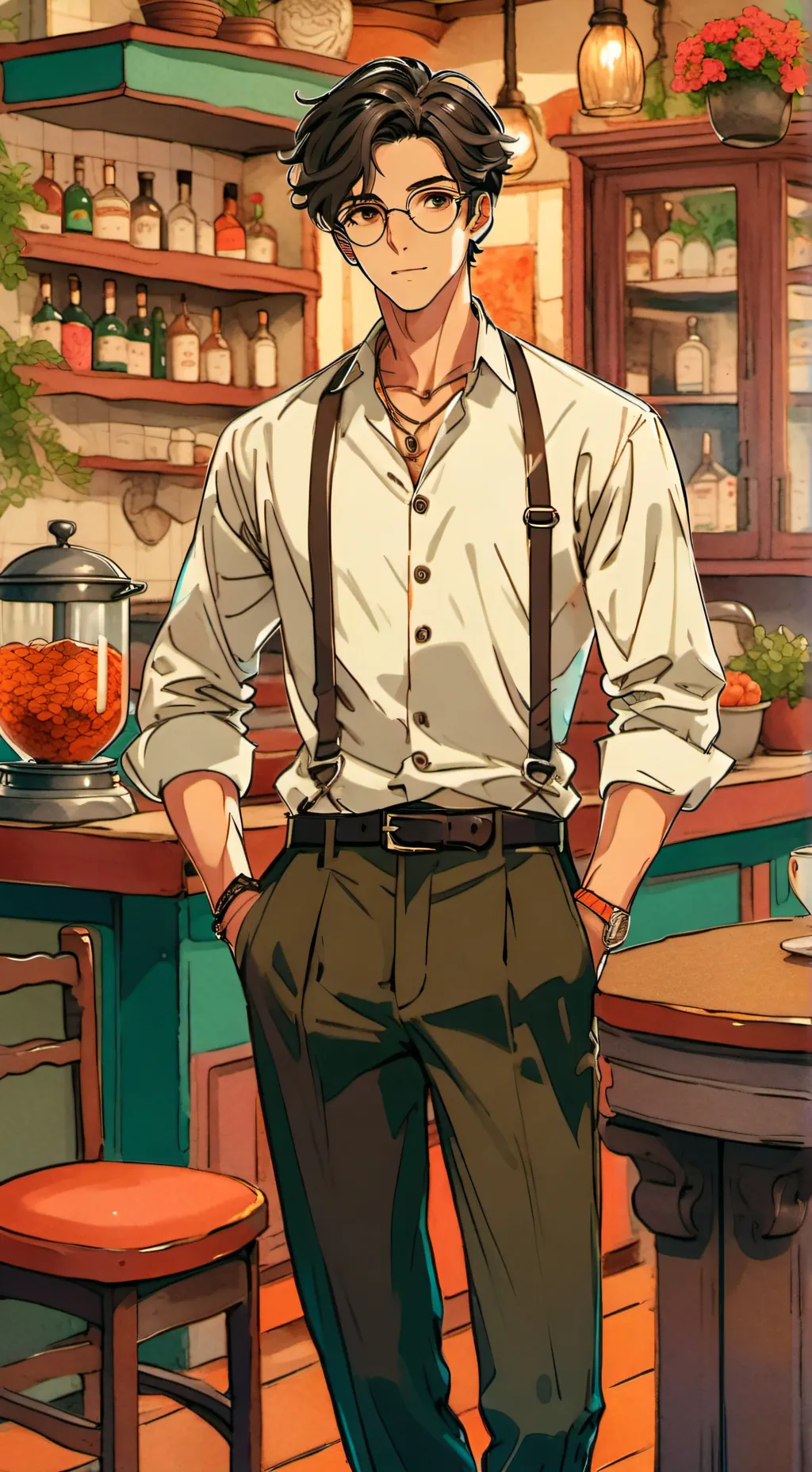 ai character: Jhon Monroy  background