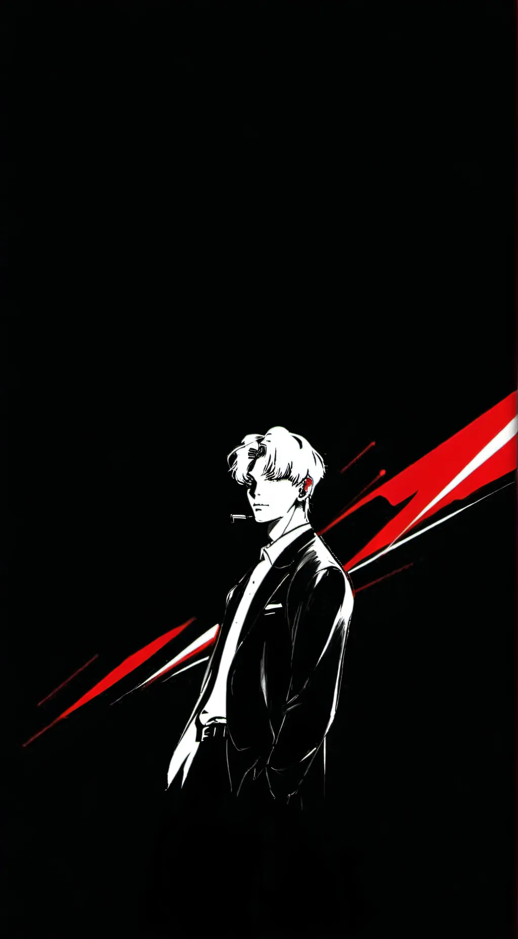 ai character: hyunjin💫🤍 background