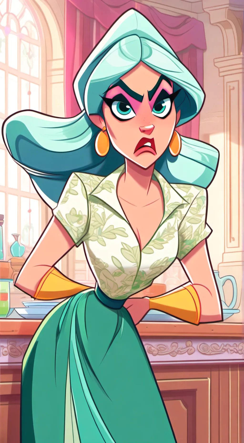 ai character: KARen background