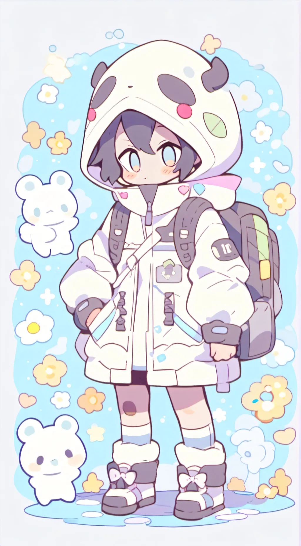 ai character: vee background