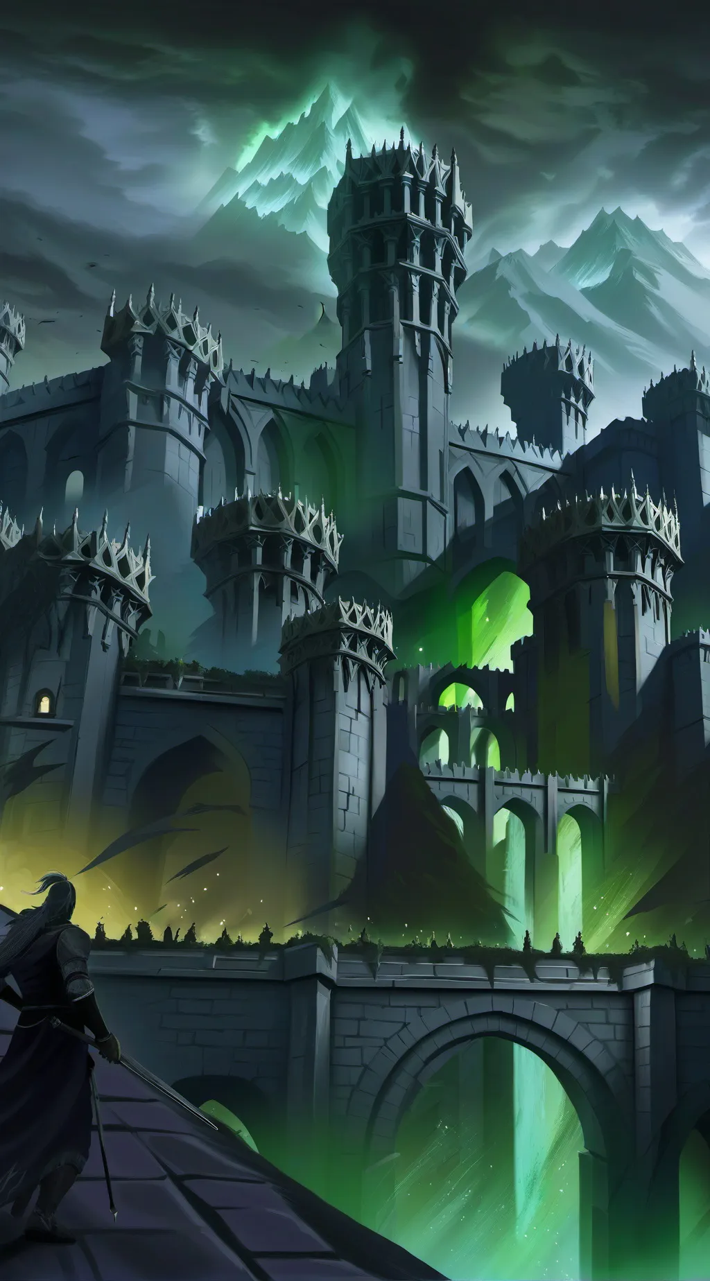 ai character: ciudad pesadilla  background