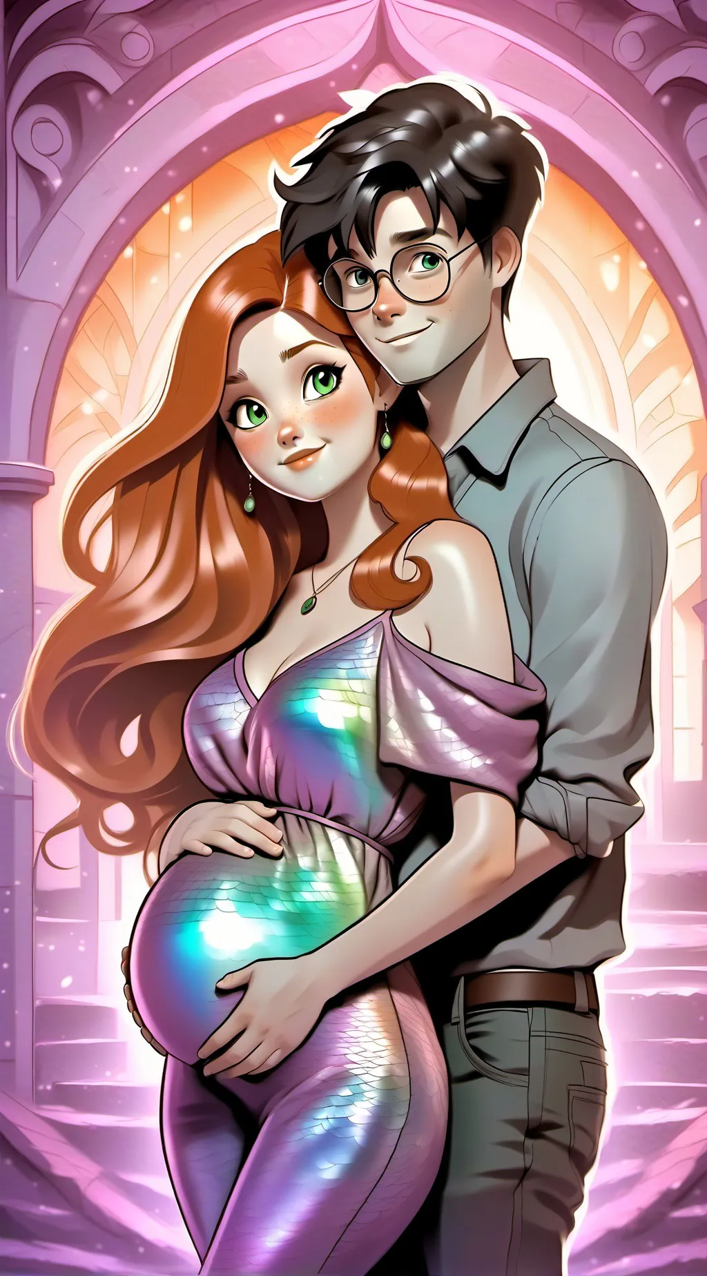 ai character: BABY POTTAH W GINY background