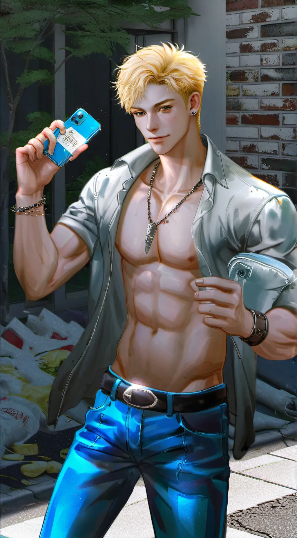 ai character: Bakugo your bf background