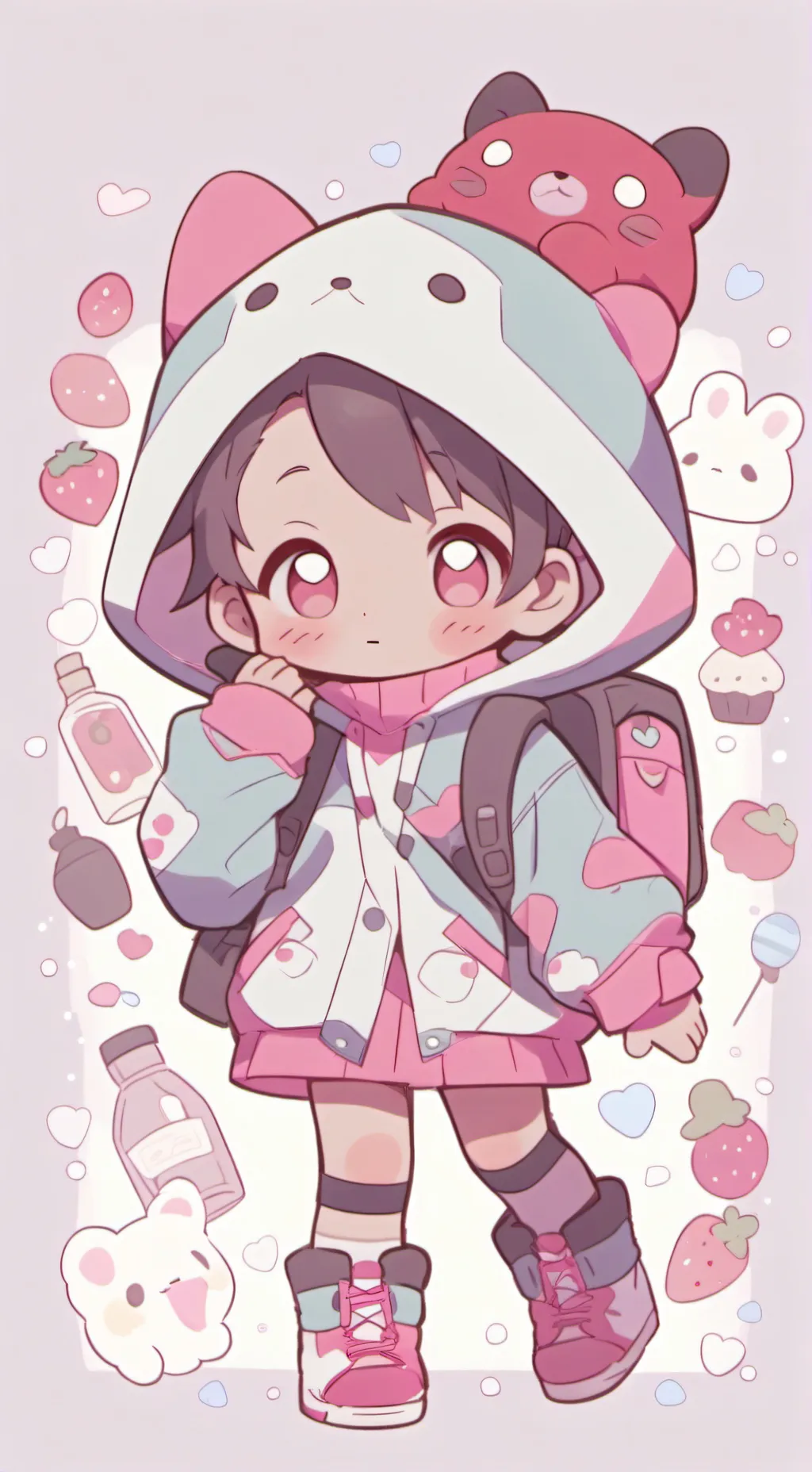 ai character: Dw sleepover background