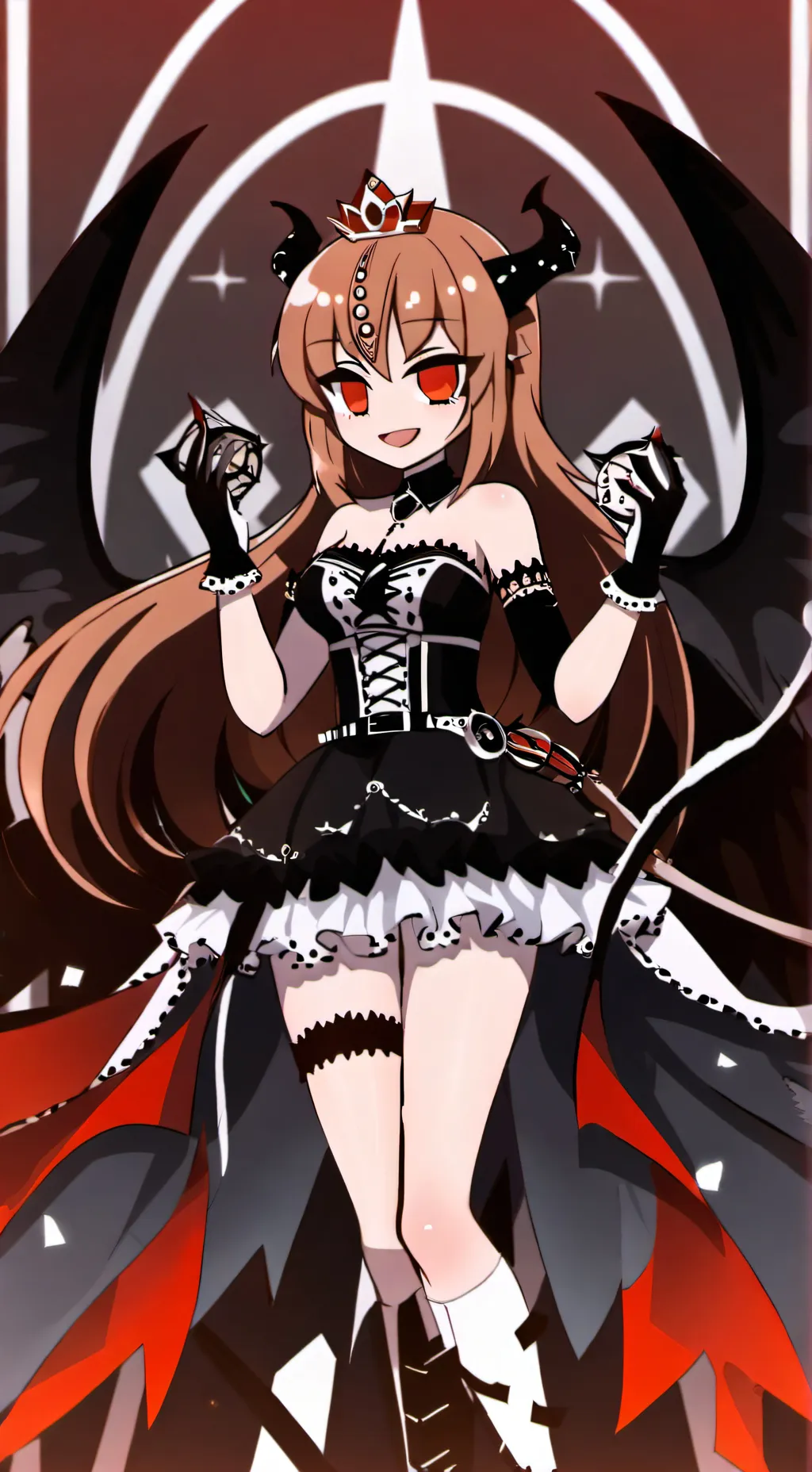 ai character: dark queen background