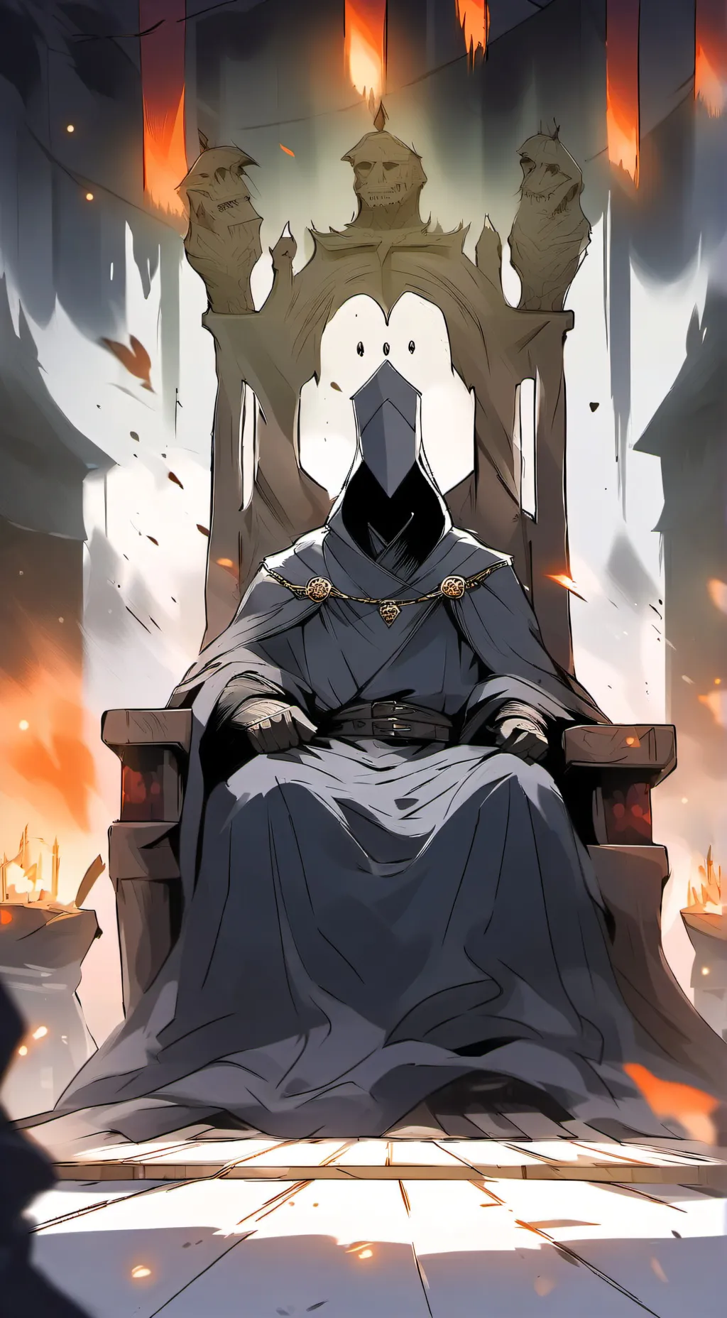 ai character: STATUE OF GOD background