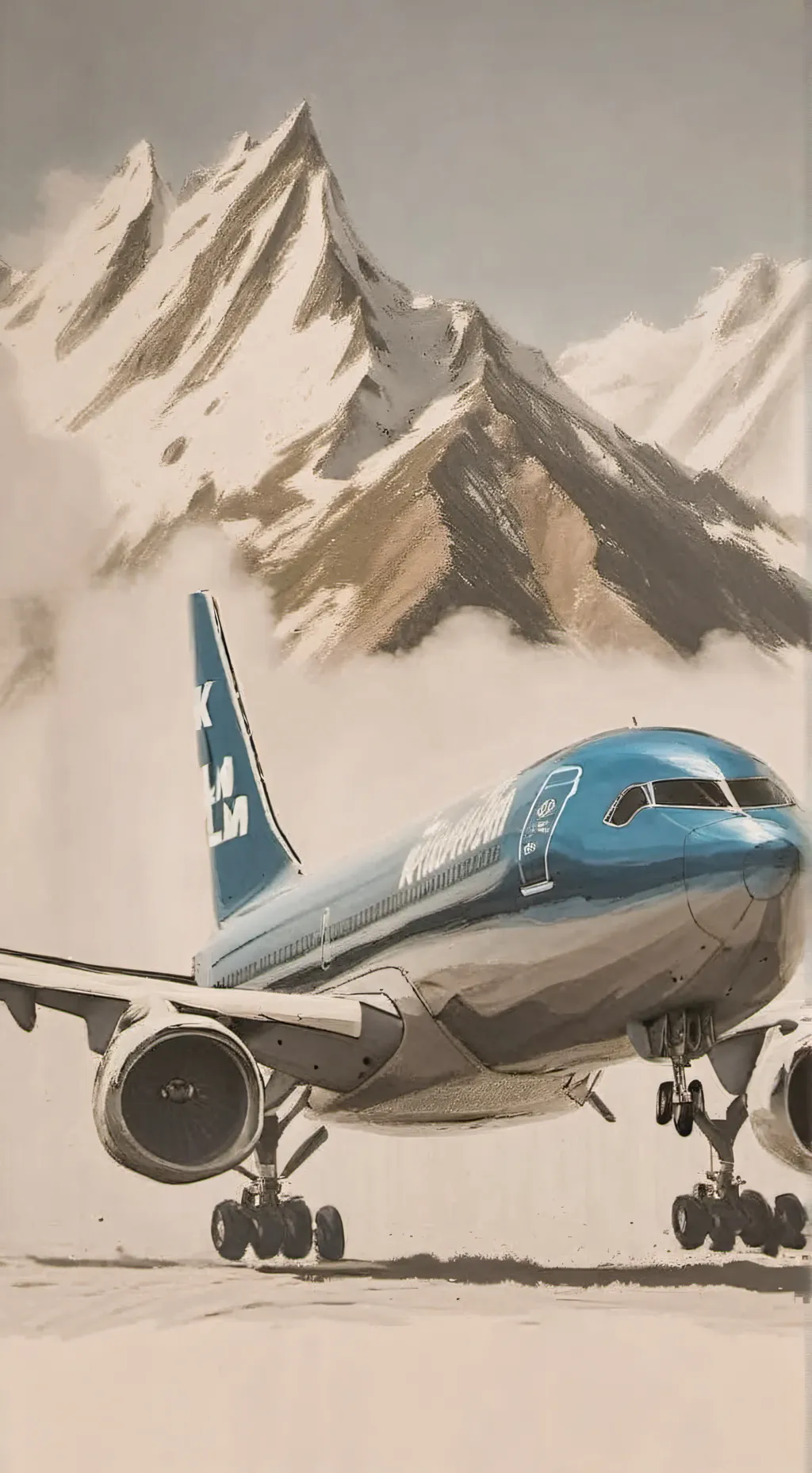 ai character: KLM Royal Airways background