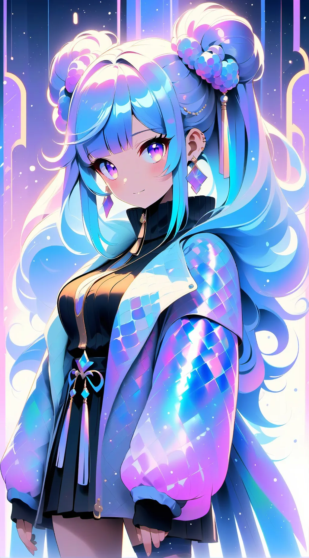 ai character: black background