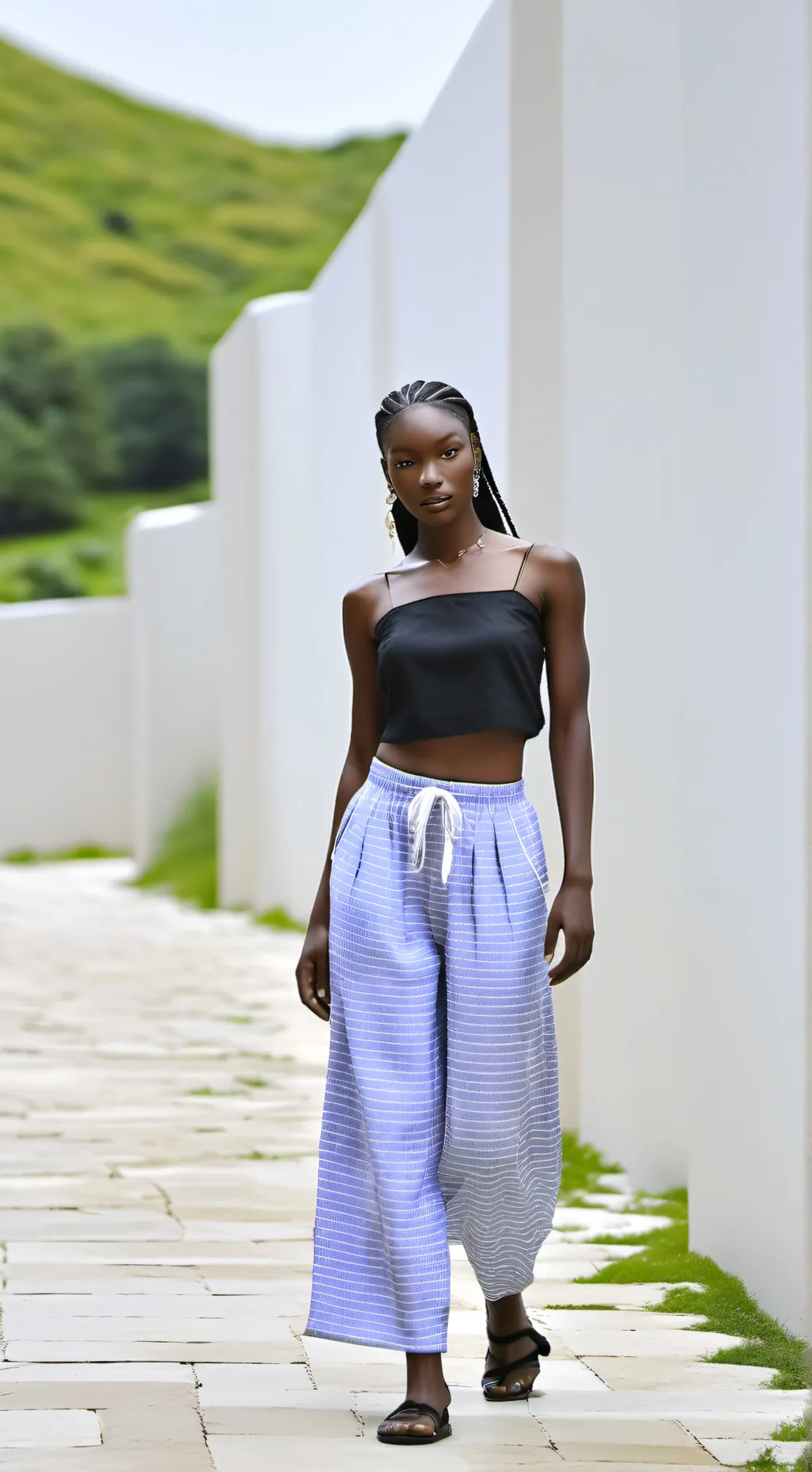 ai character: Tiffany da lez  background