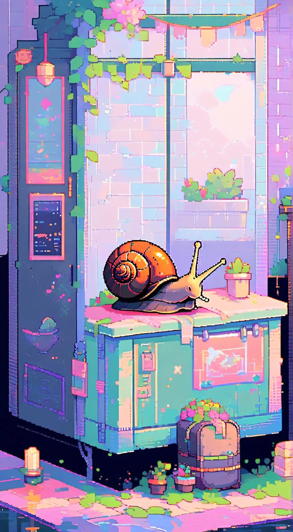 ai character: your pet snail background