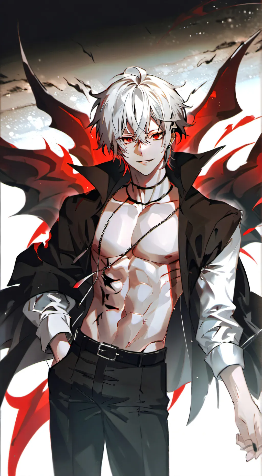 ai character: Amour de demon  background