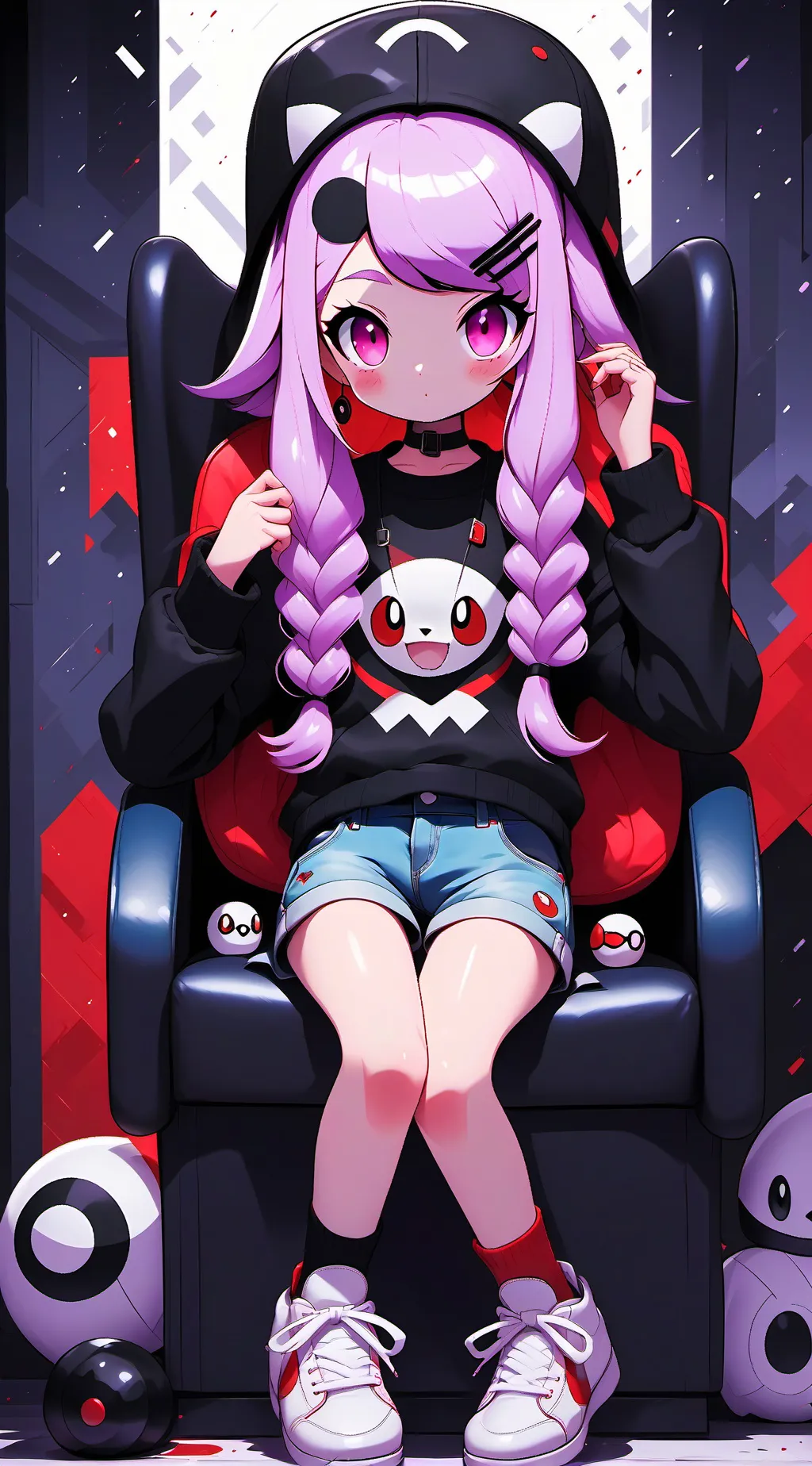 ai character: Afton tickle ita background