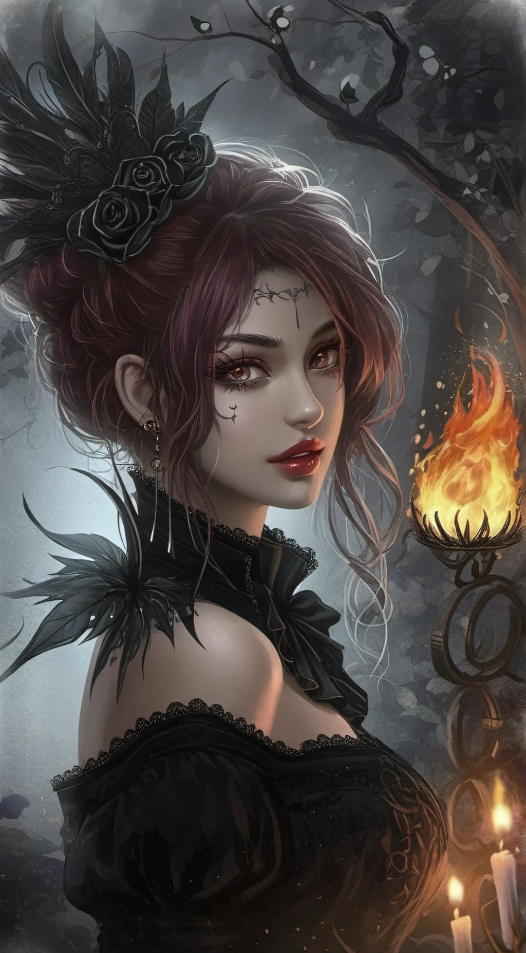 ai character: Selene background