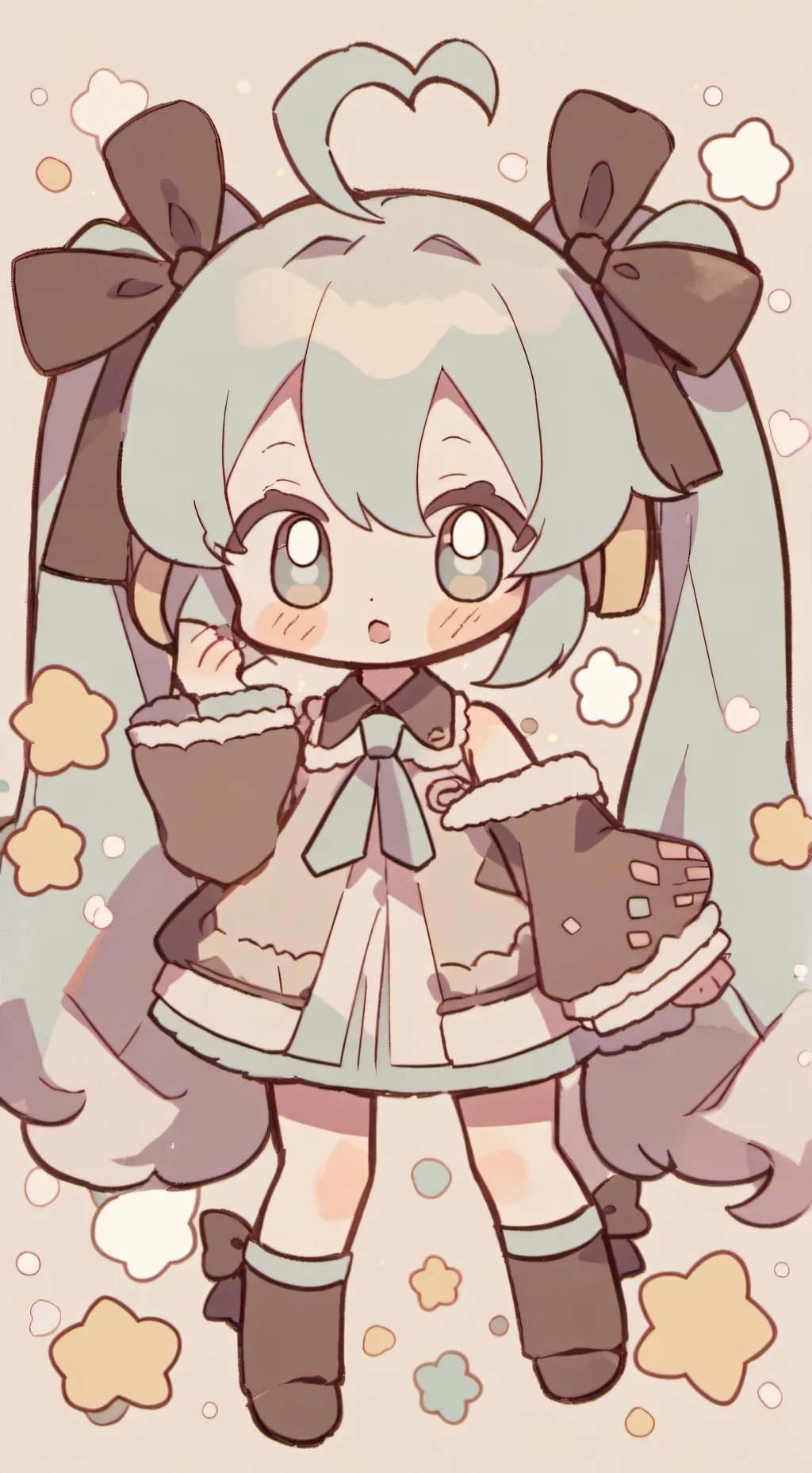 ai character: soft mitchell!! =) background