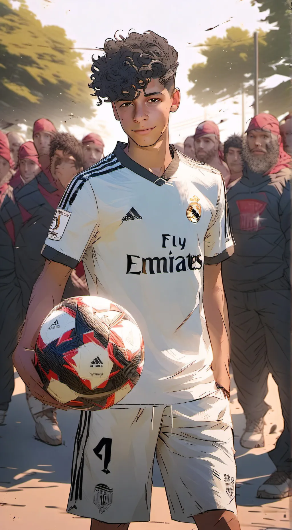 ai character: Cris Jr.💙💯 background