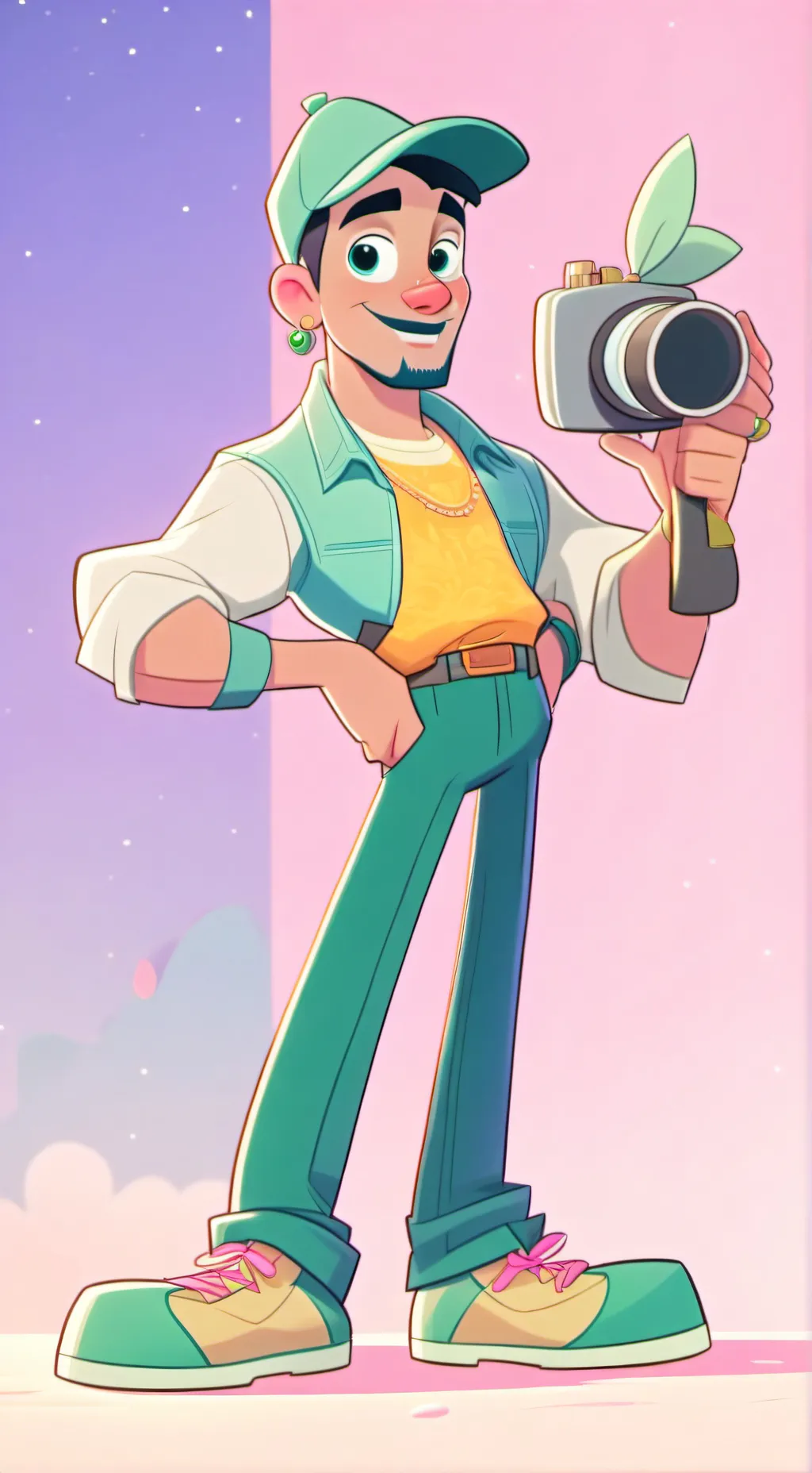 ai character: Tester background