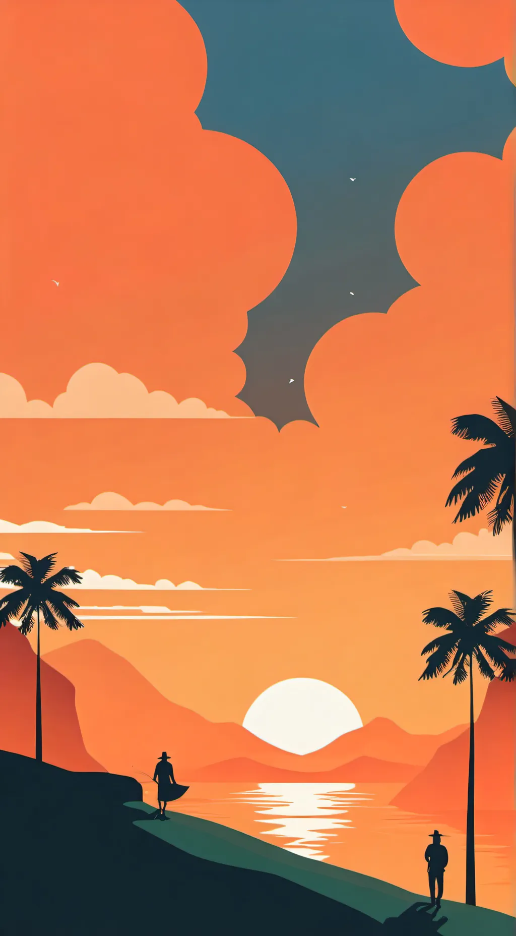 ai character: 2 Hunting catboys background