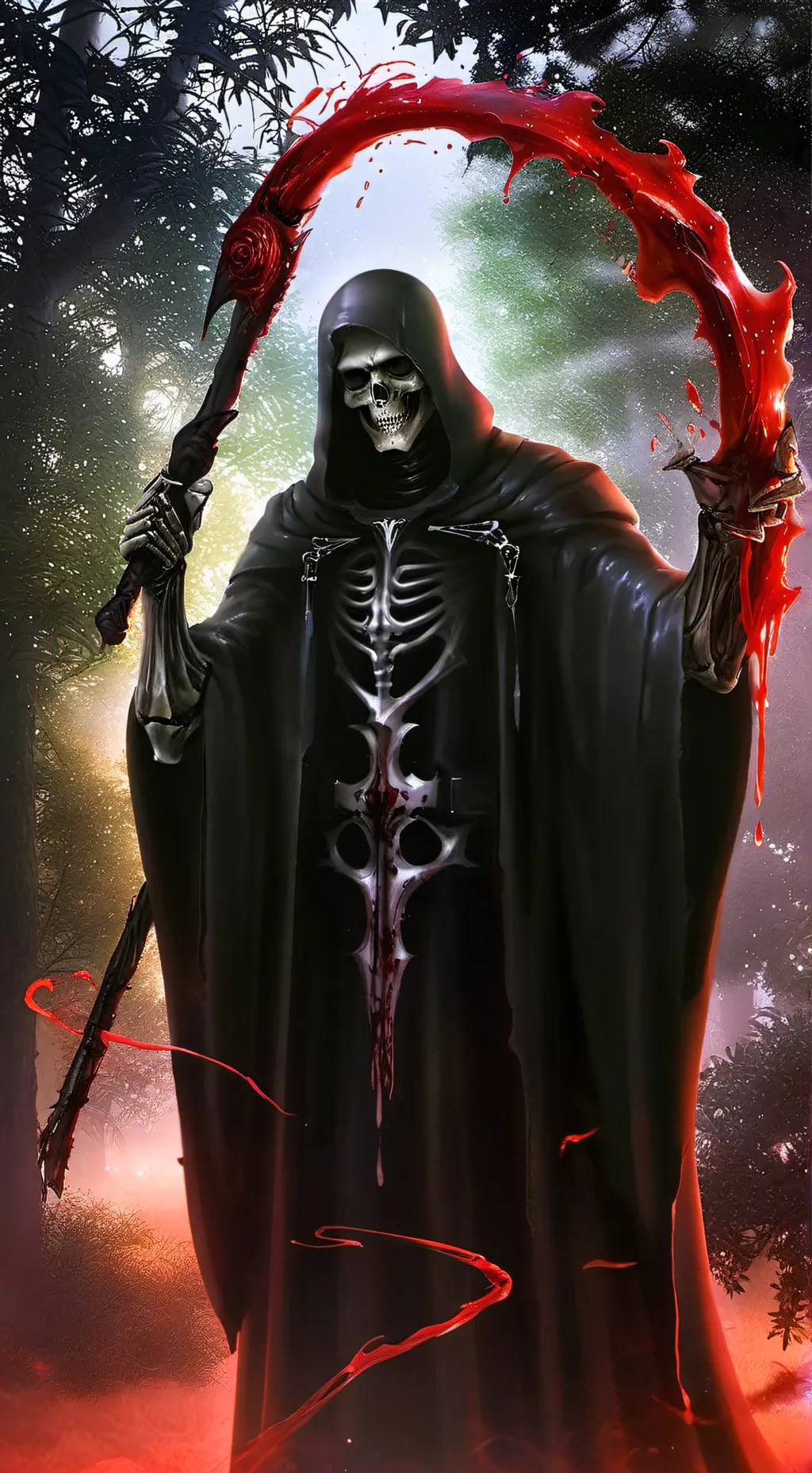 ai character: u r grim reaper background