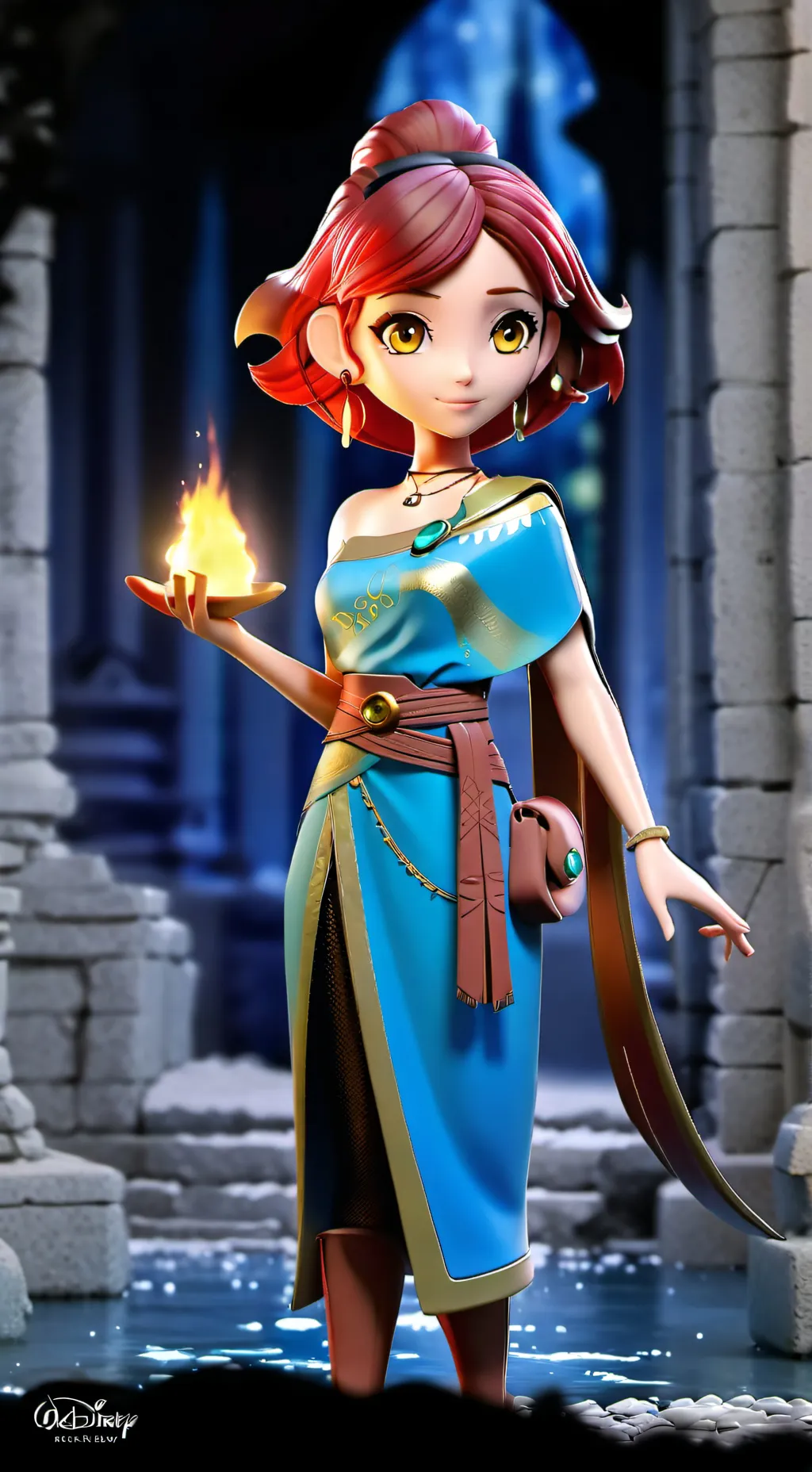 ai character: Pyra background