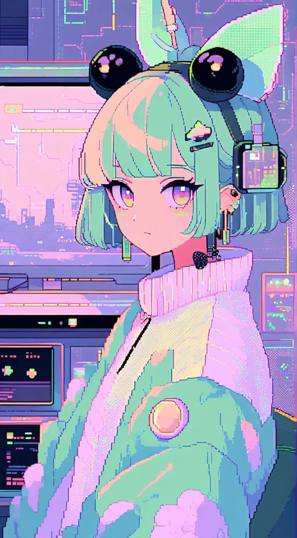 ai character: vee background