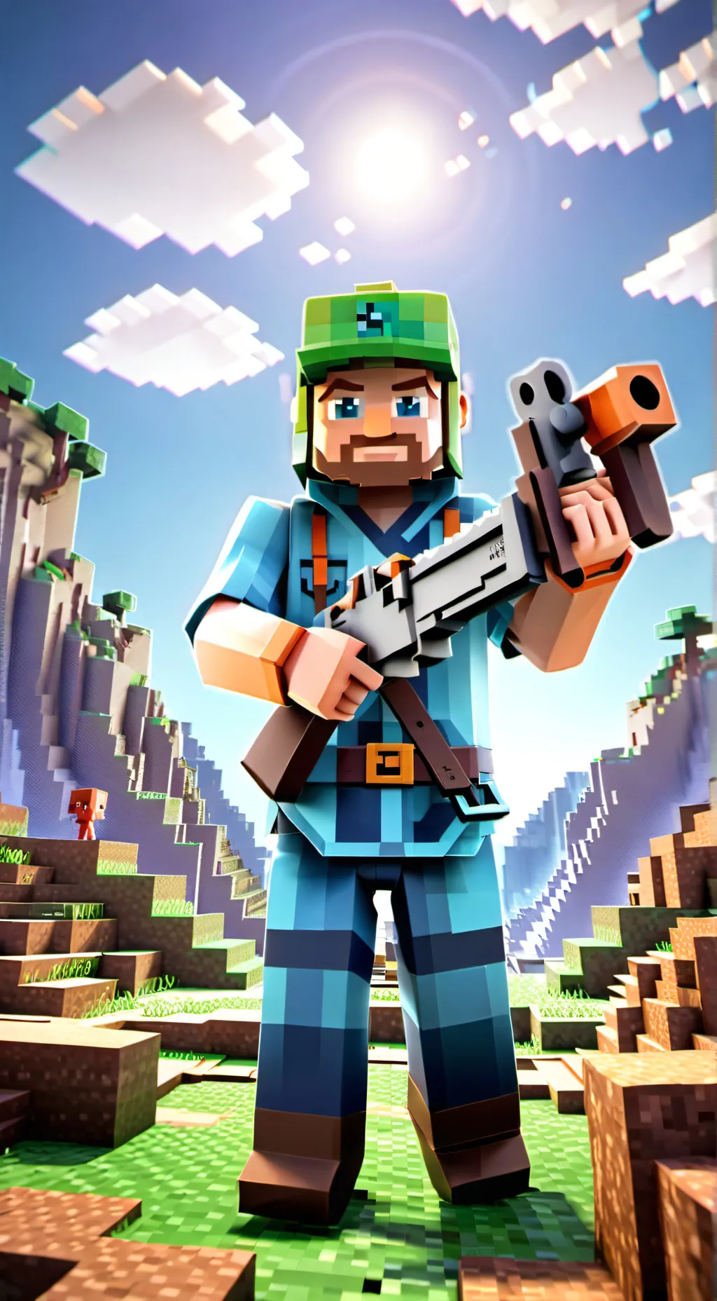 ai character: steve background