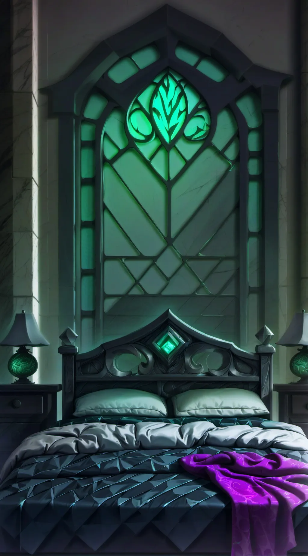 ai character: Megumi Sleepover background