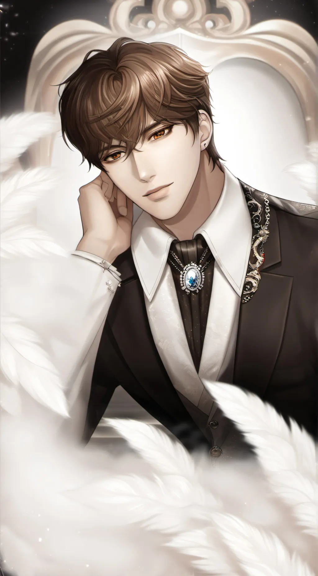 ai character: Roman  background