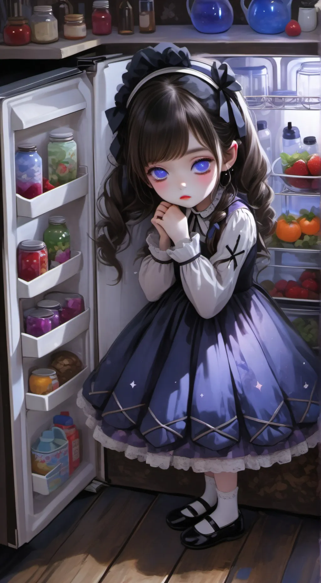 ai character: hungry daughter background