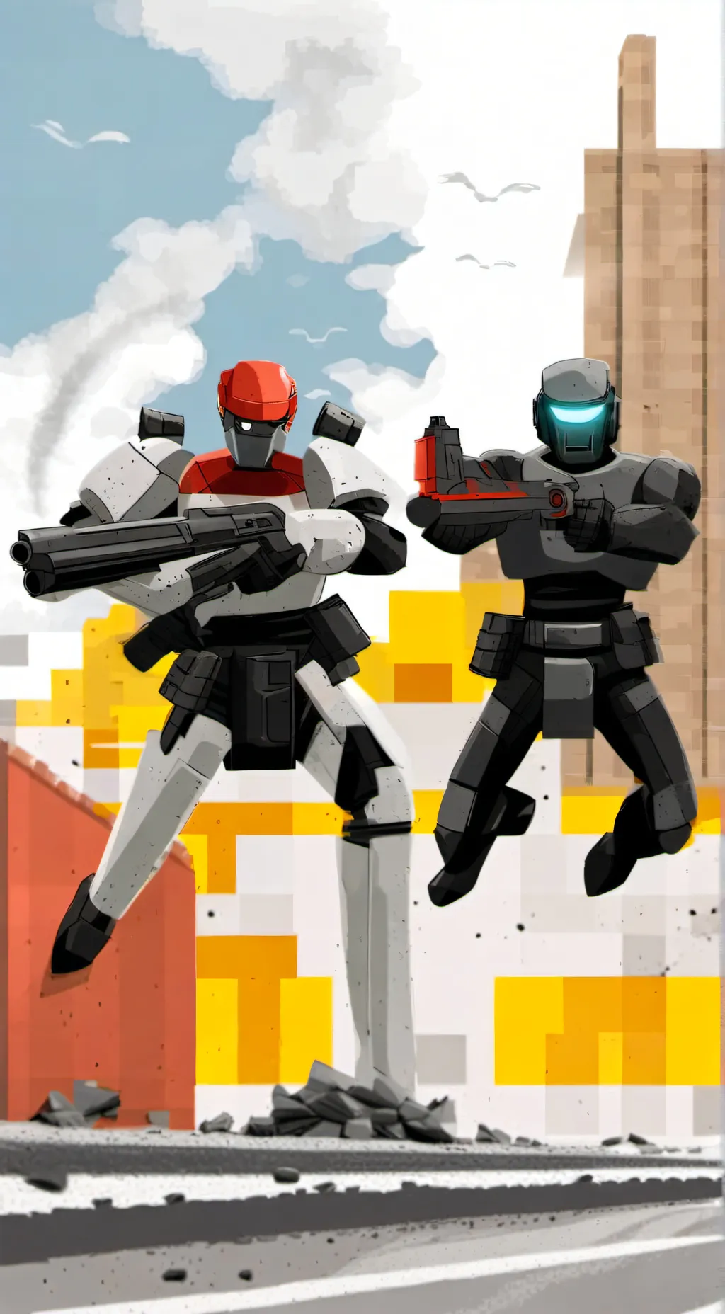 ai character: Larry And Lawrie background