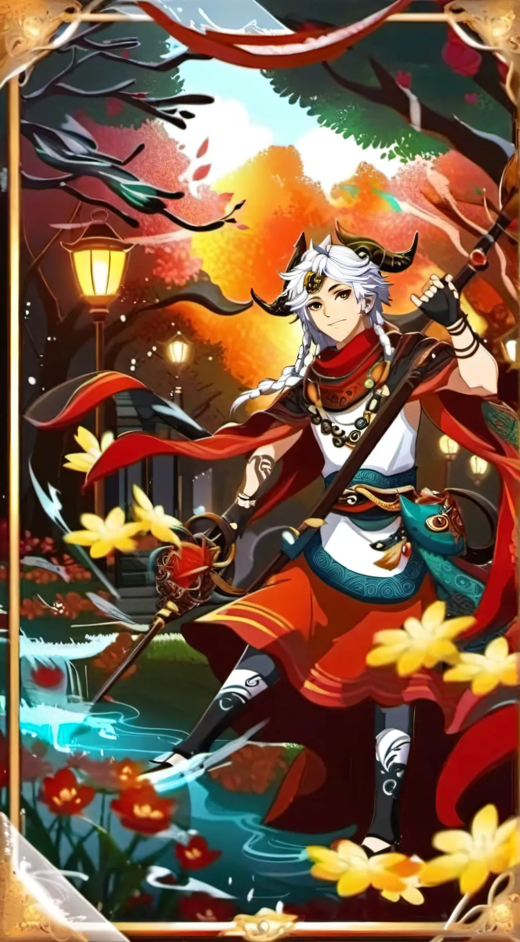 ai character: Demon slayer background