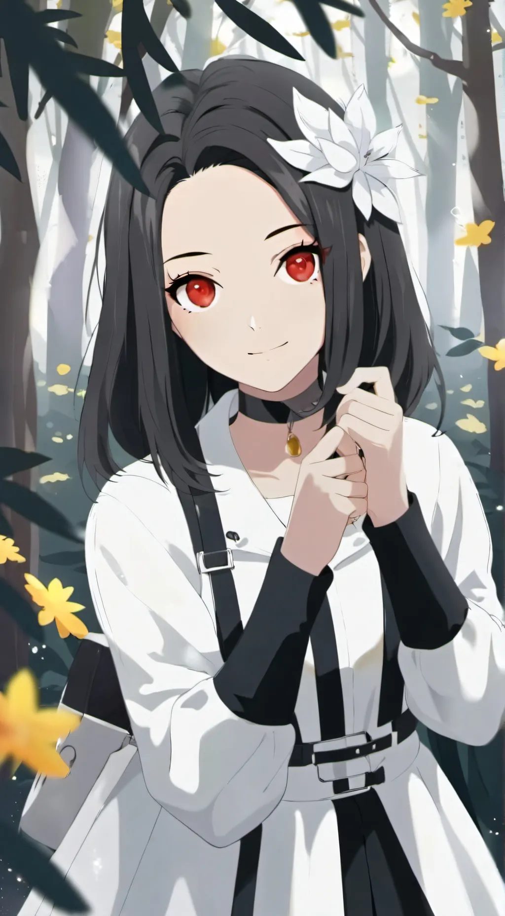 ai character: 99 nights 🌳✨ꈍ◡ꈍ background