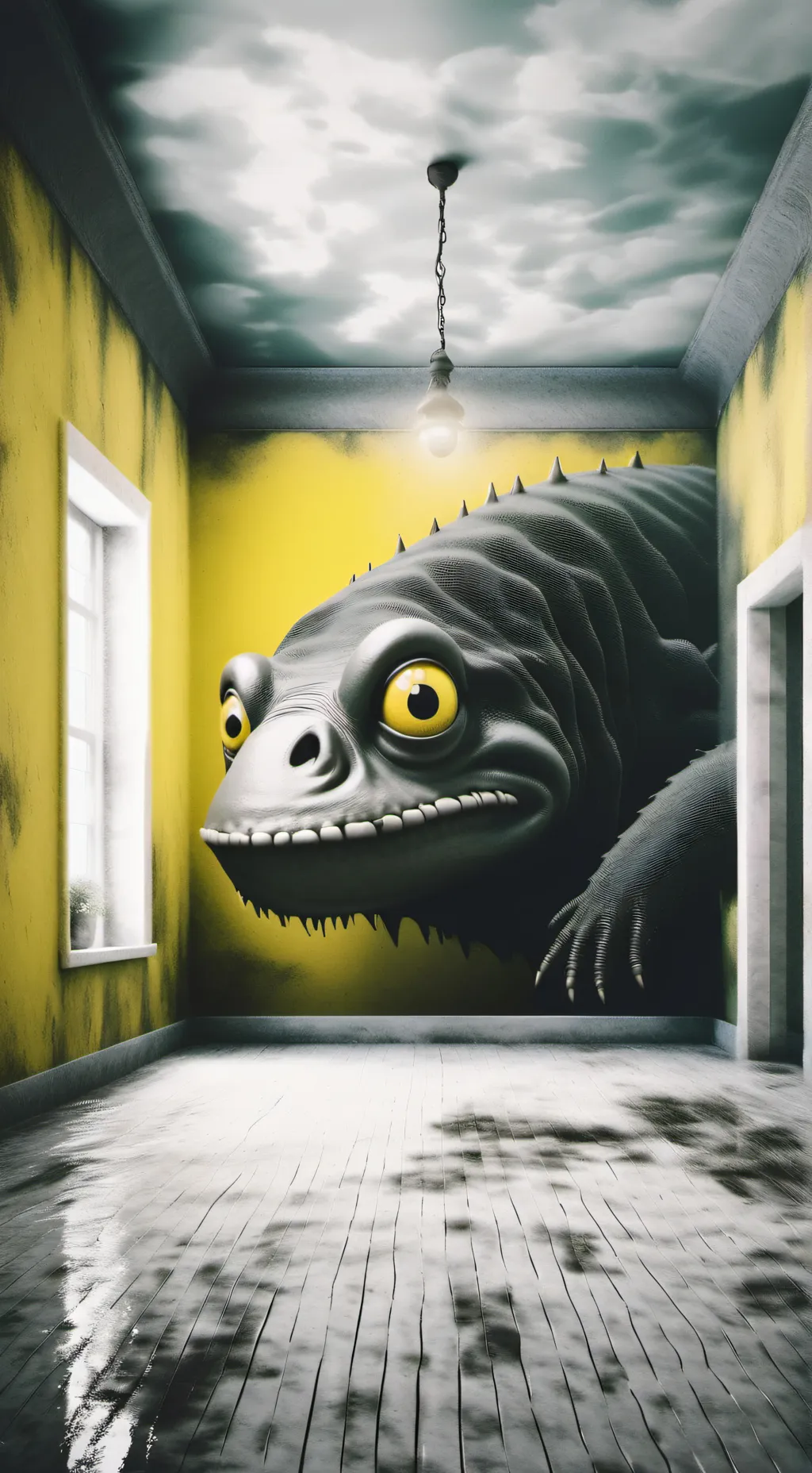 ai character: super scary room background