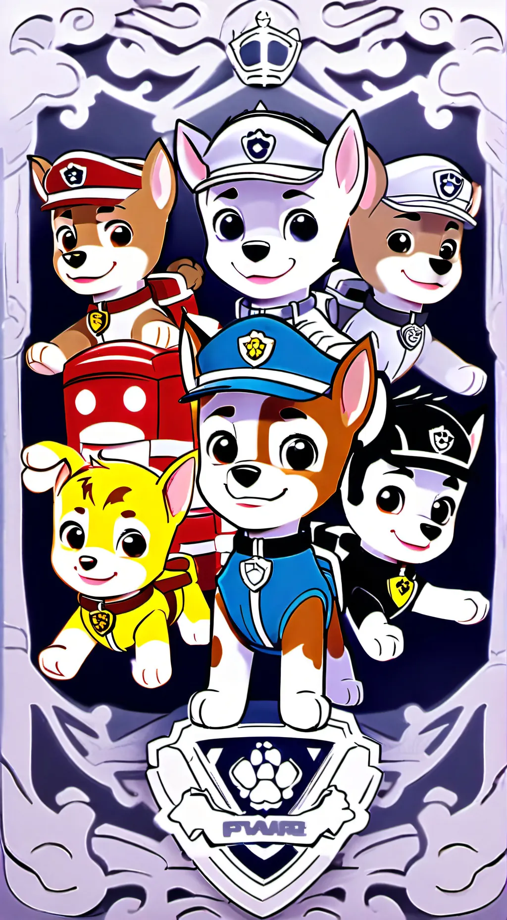 ai character: paw patrol background