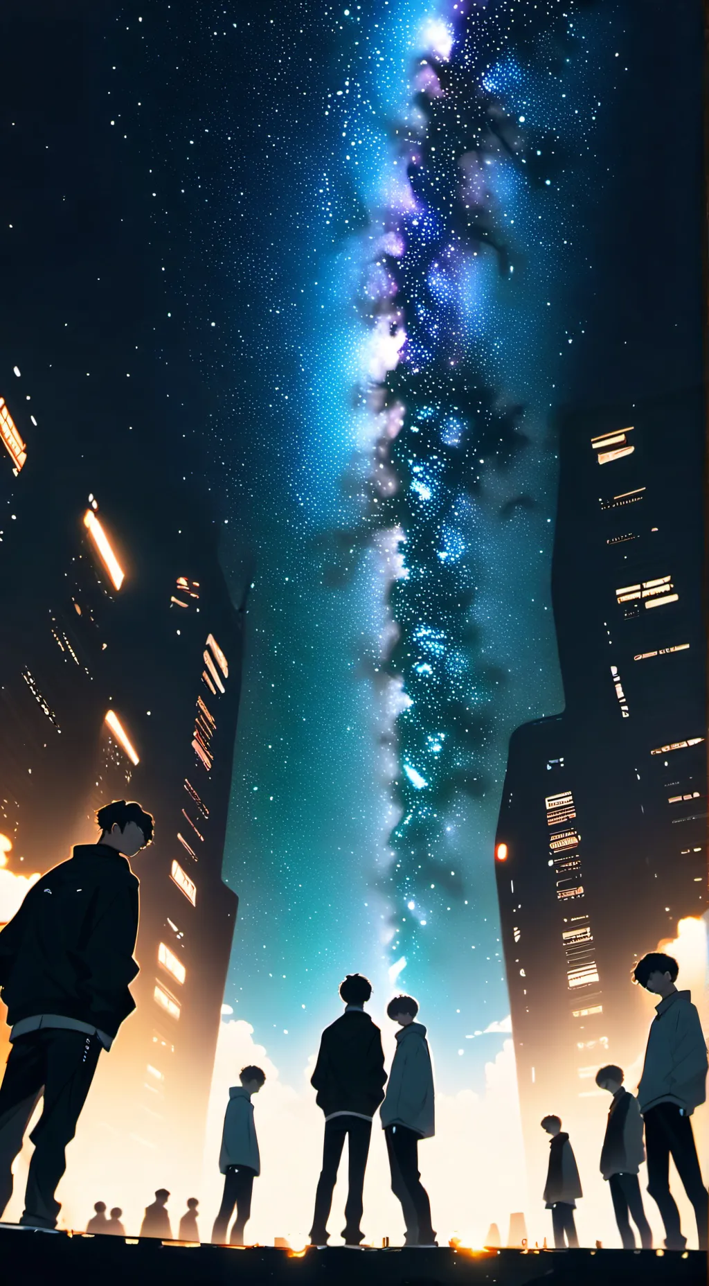 ai character: StrayKids/BigBang background