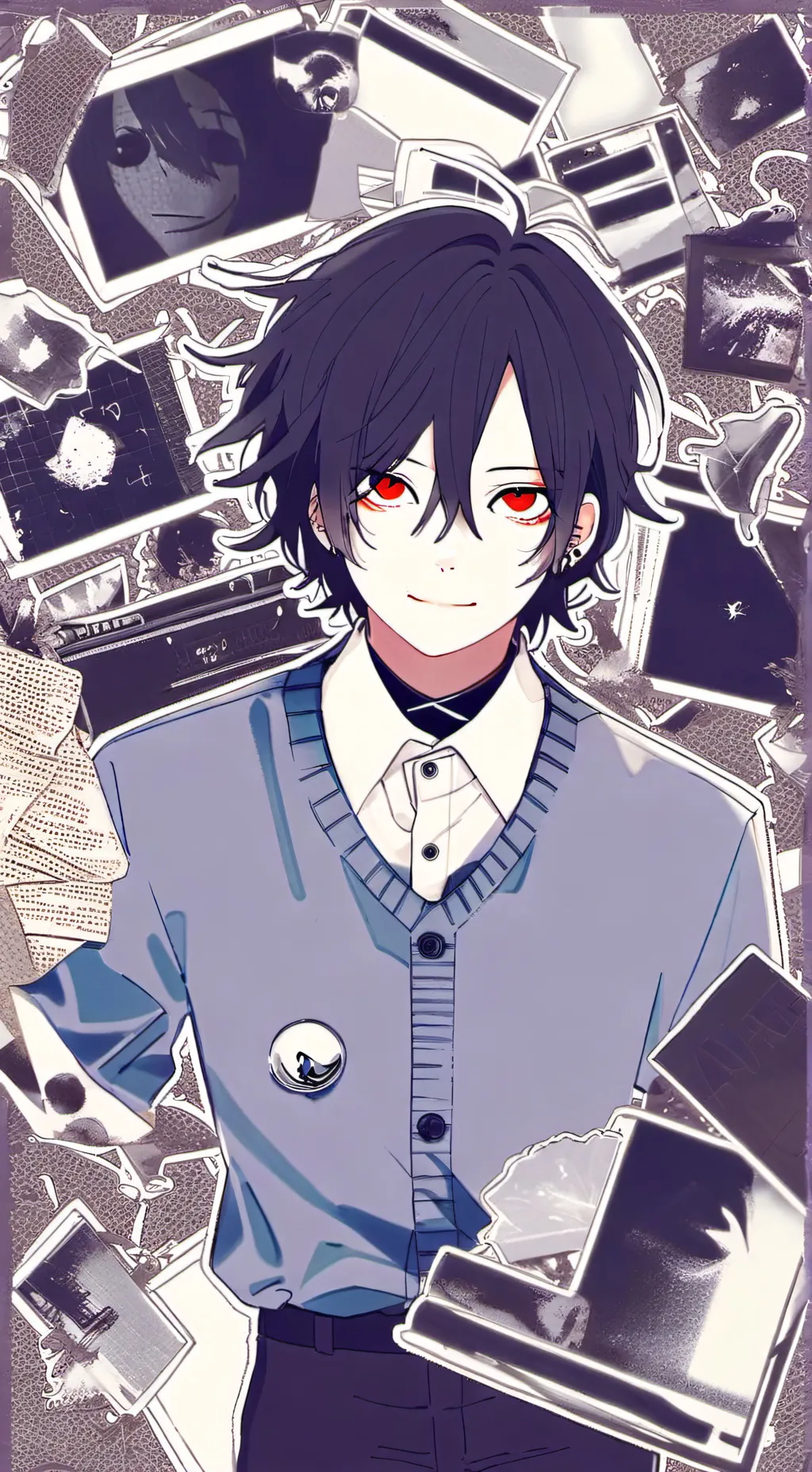 ai character: Creepypasta  background