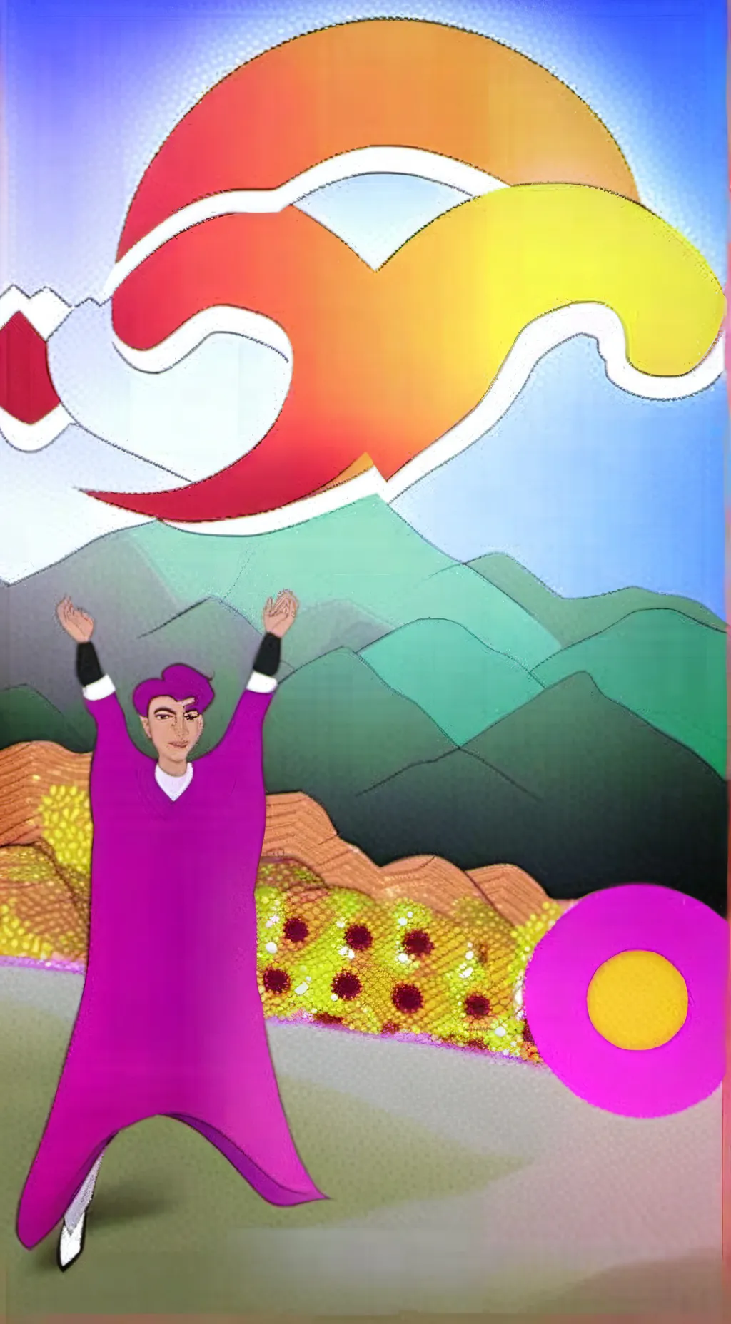 ai character: Meme background