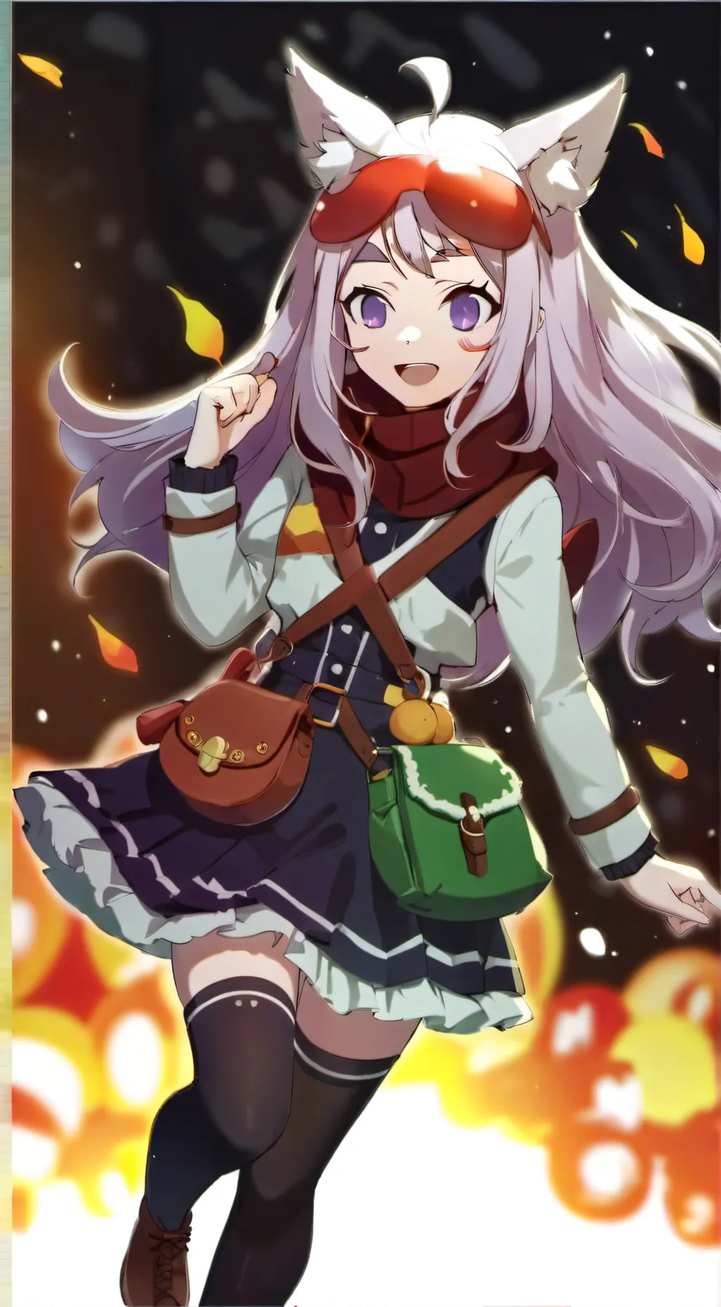 ai character: caçadora de oni background