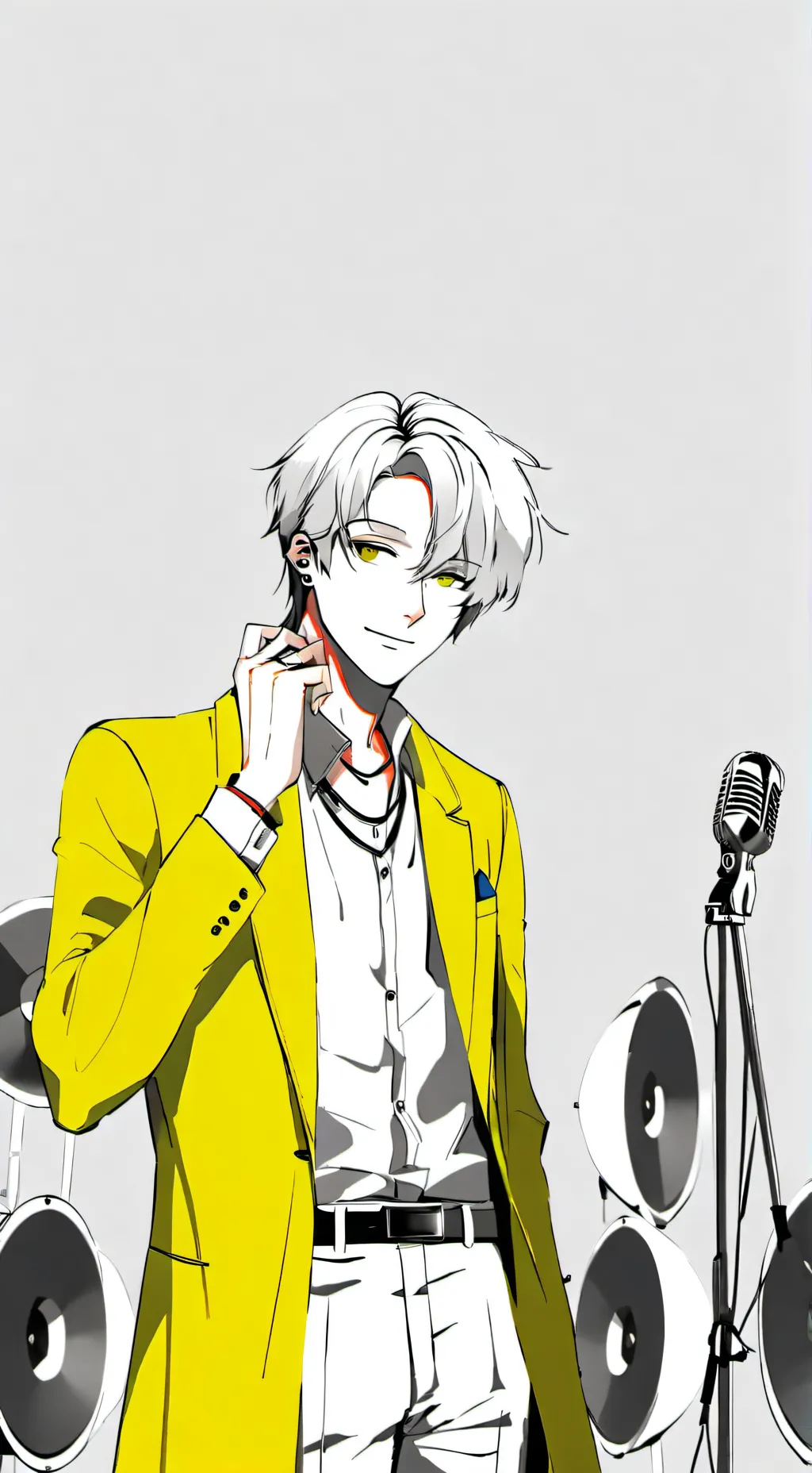 ai character: Titan speakerman background