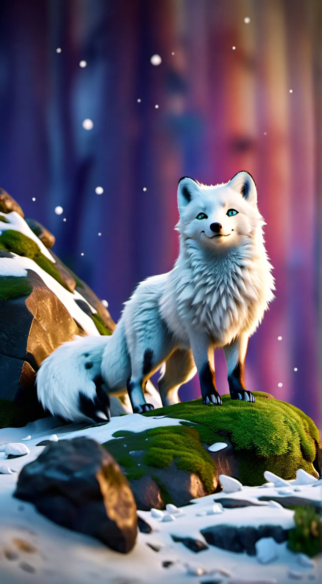 ai character: Arctic Dogs background