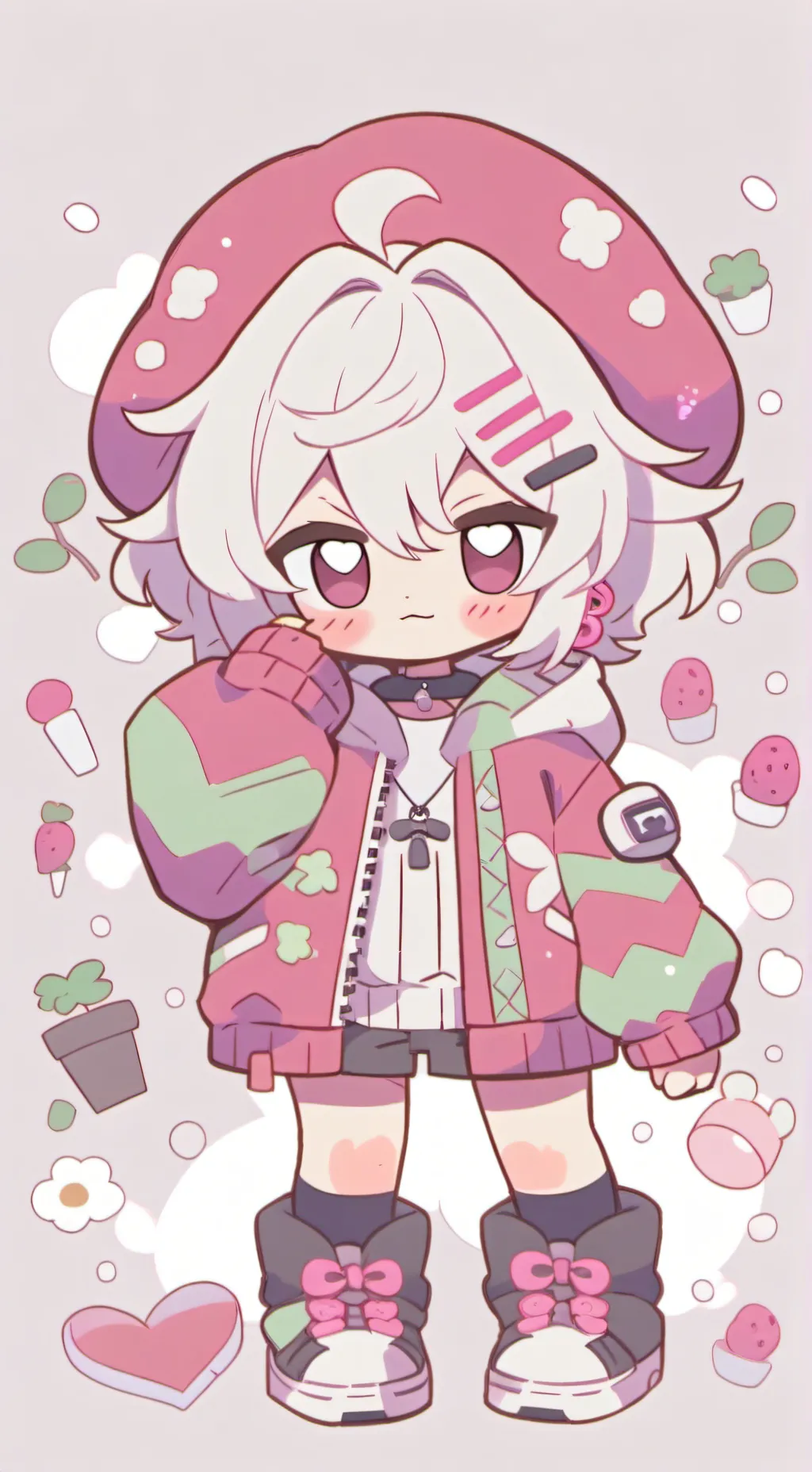 ai character: sprout🍓 background