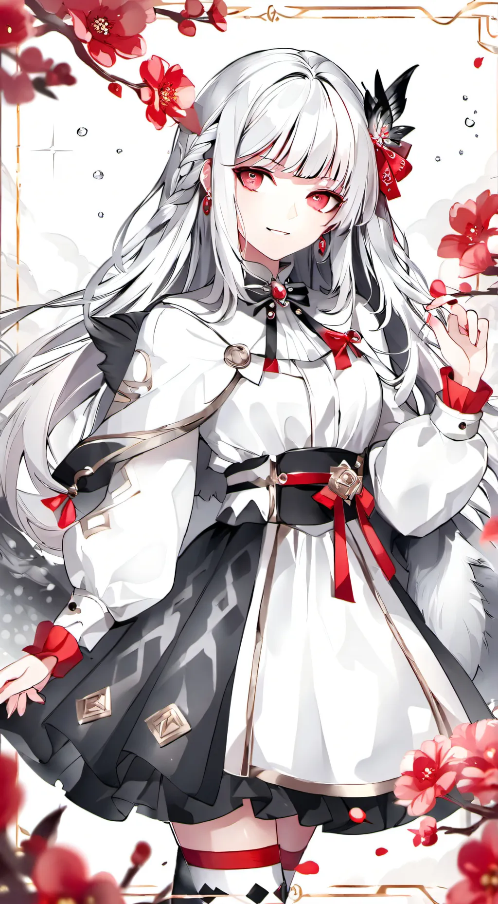 ai character: Rose background