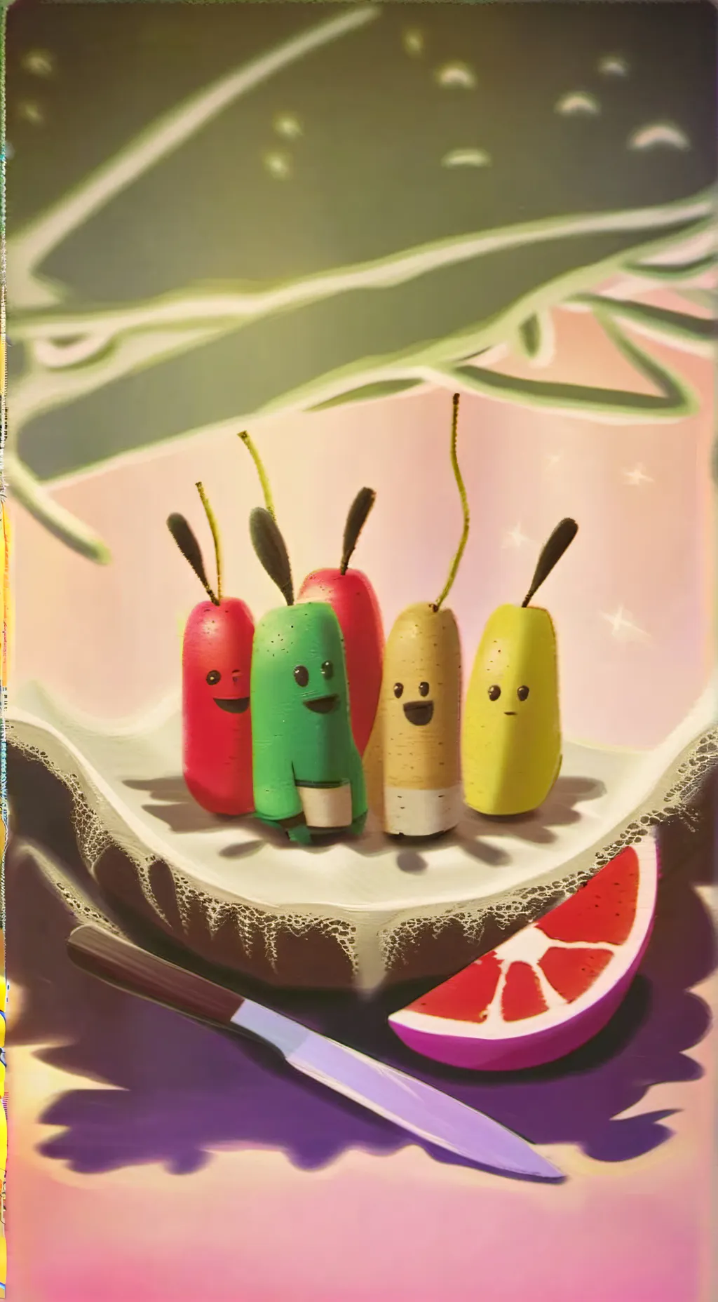 ai character: secret staycation  background