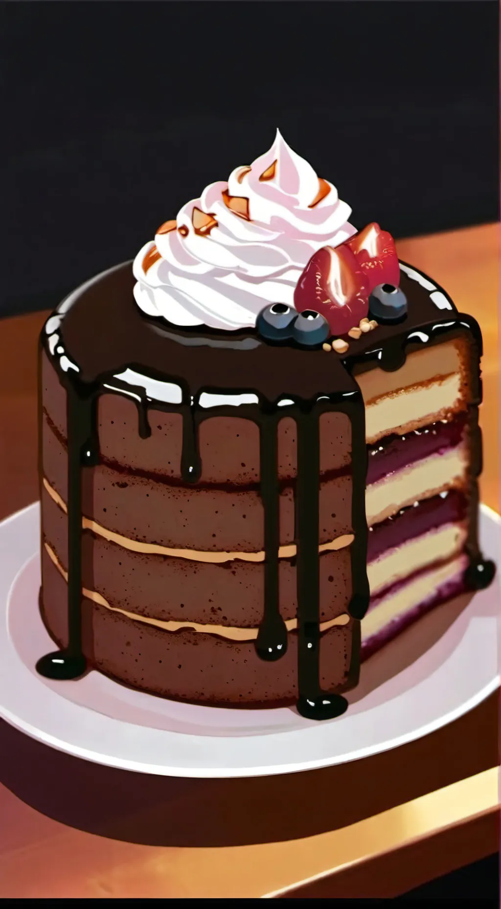 ai character: moonberrycake background