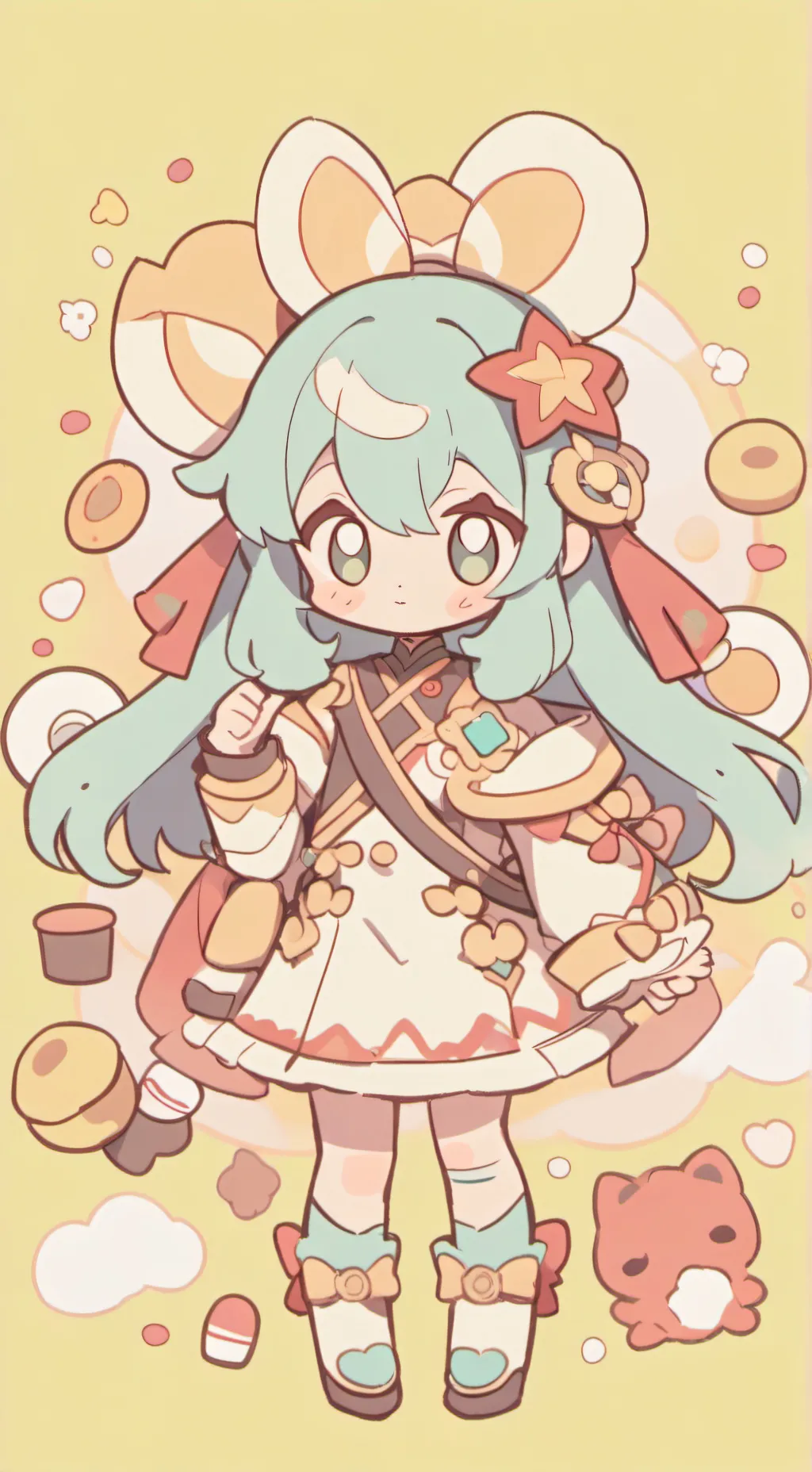 ai character: kny hospital finca background