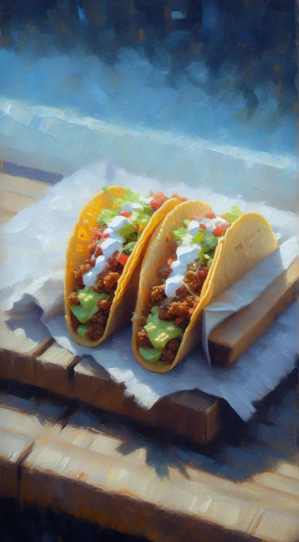 ai character: 🌮 background