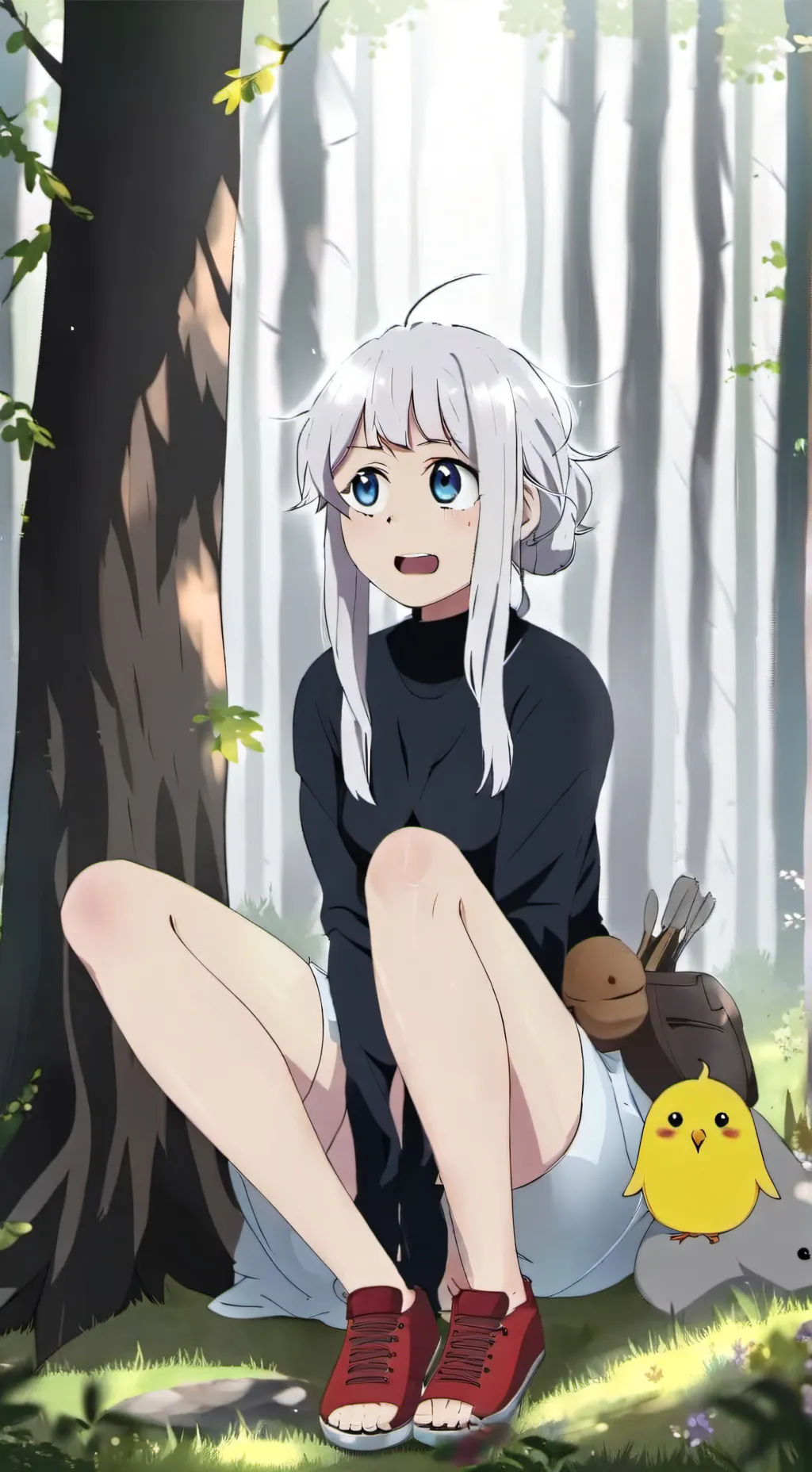 ai character: lily needs to pee background