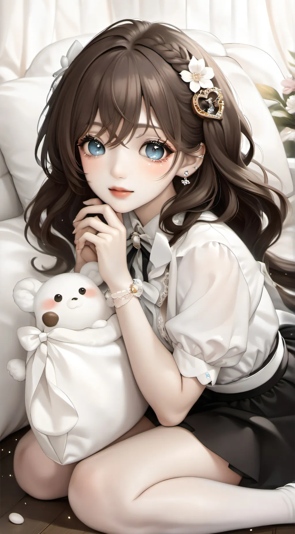 ai character: Claire  background