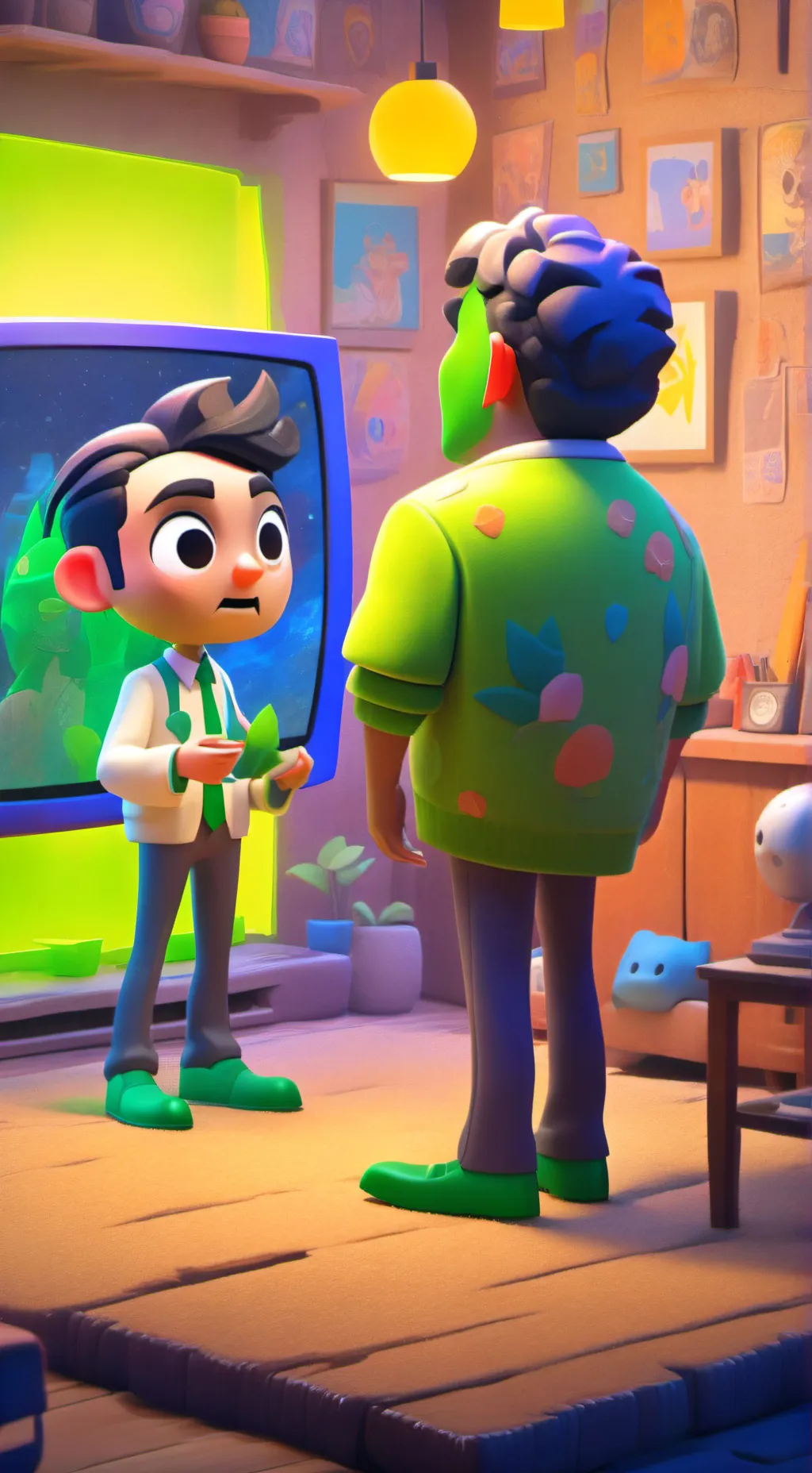 ai character: Dw yandere vee background