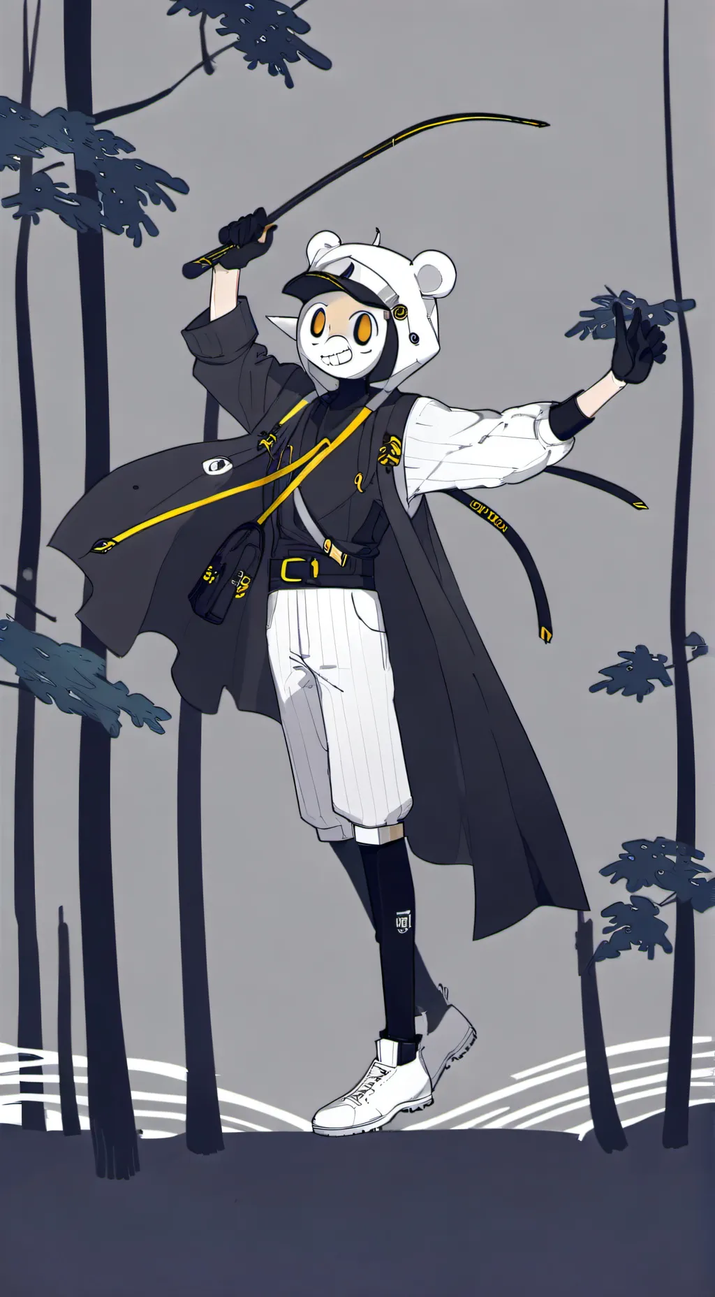 ai character: gen 9 christmas background